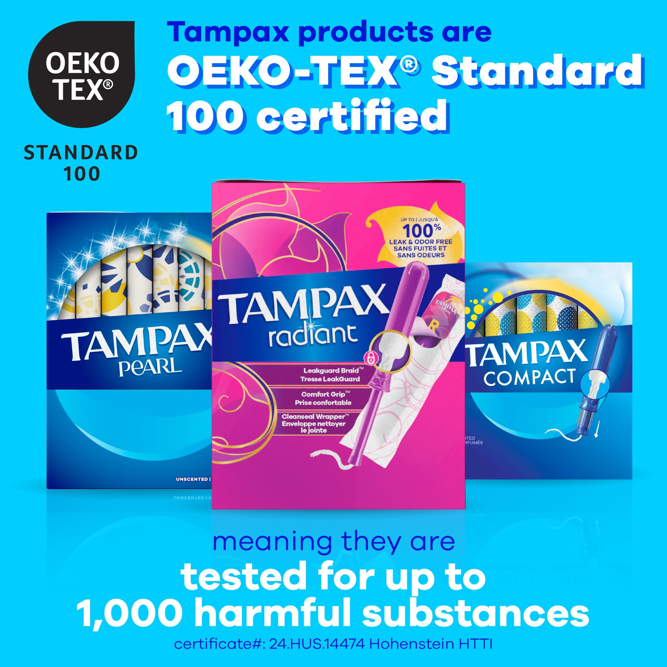 Tampax Pearl Tampons with LeakGuard Braid, Ultra Absorbency (60 Count) zl11l