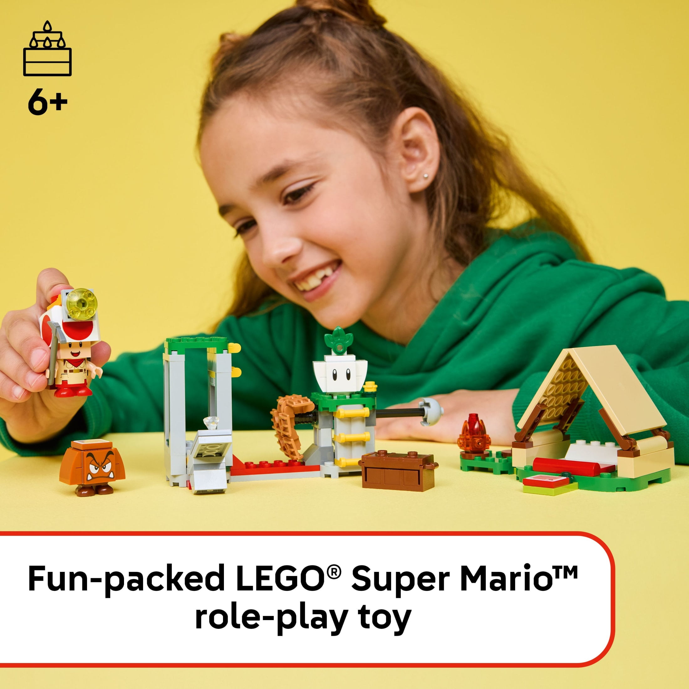 LEGO Super Mario Captain Toad’s Camp Building Set with Interactive Figures (159 Pieces) jda4u