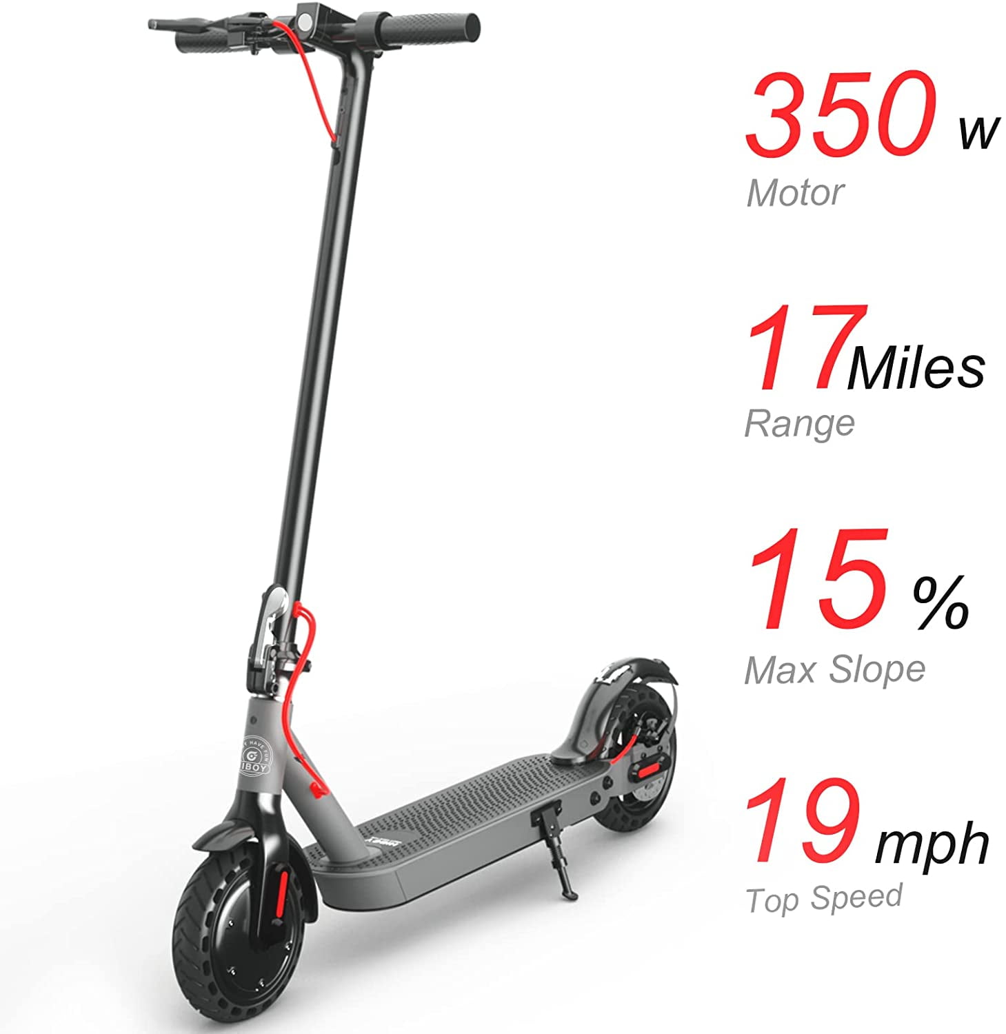 Hiboy S2 Electric Scooter for Adults, Portable Folding Urban Commuter with 350W Motor, 19 MPH Top Speed, 17 Miles Range (Black, 220 lb Capacity) zdtoi
