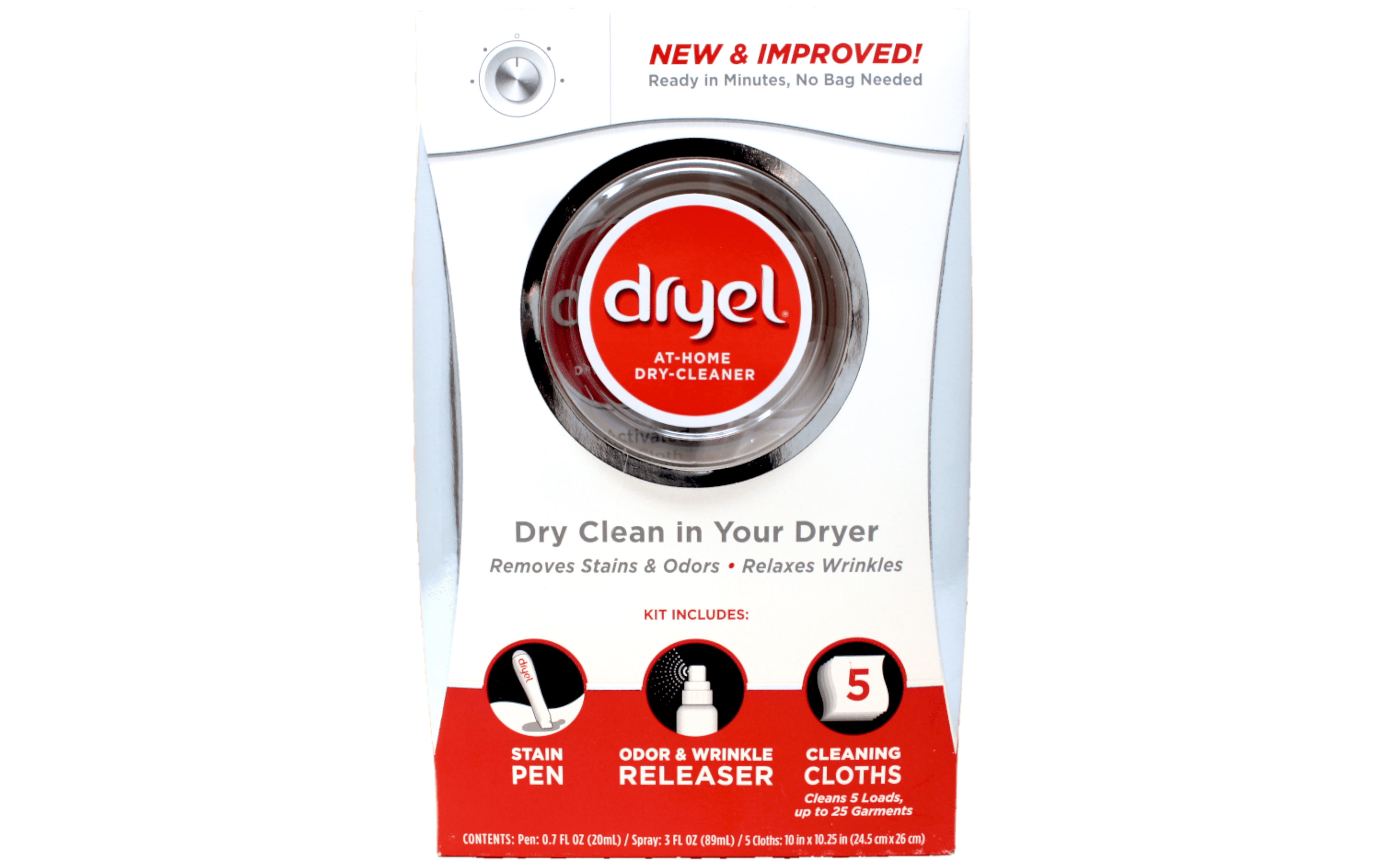 Dryel At-Home Dry Cleaner Starter Kit with Rapid Refresh Technology (4 Pack, 20 Loads) p3yoo