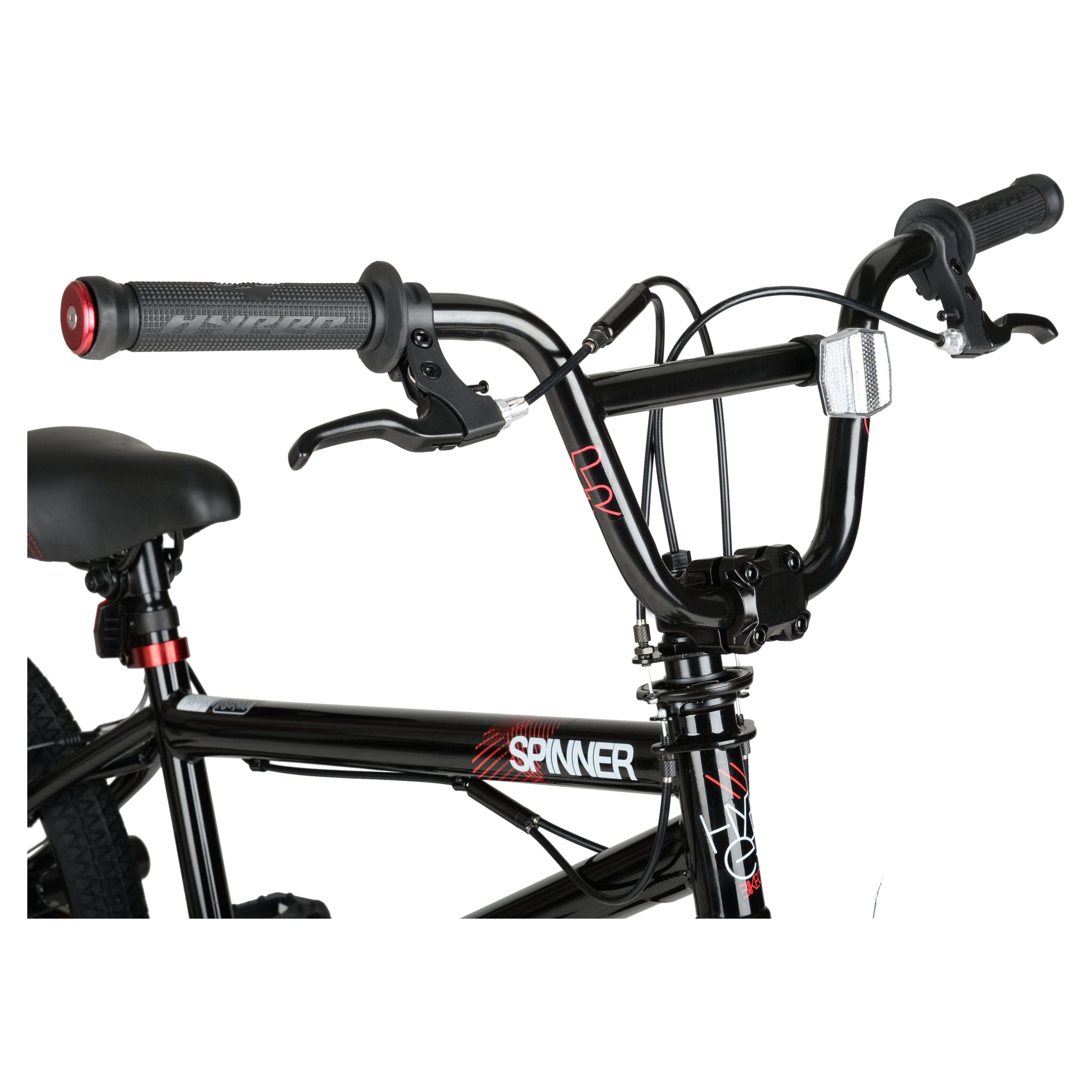 Hyper Bicycles 20 in Spinner BMX Bike, Durable Steel Frame with Pegs (Black, 20 in) 8985v