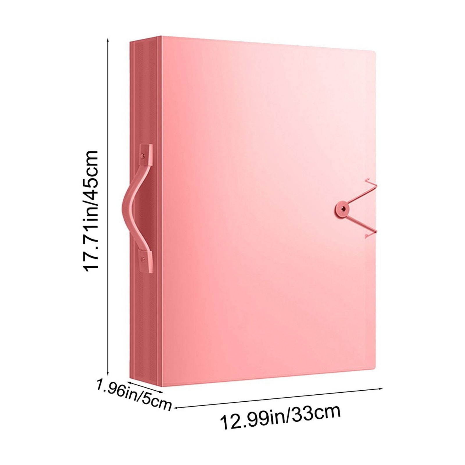 Inerposs Large Art Portfolio Folder, 30-Pocket Display Book for Artwork Storage (Pink, 17.3 in x 11.8 in) jdco4