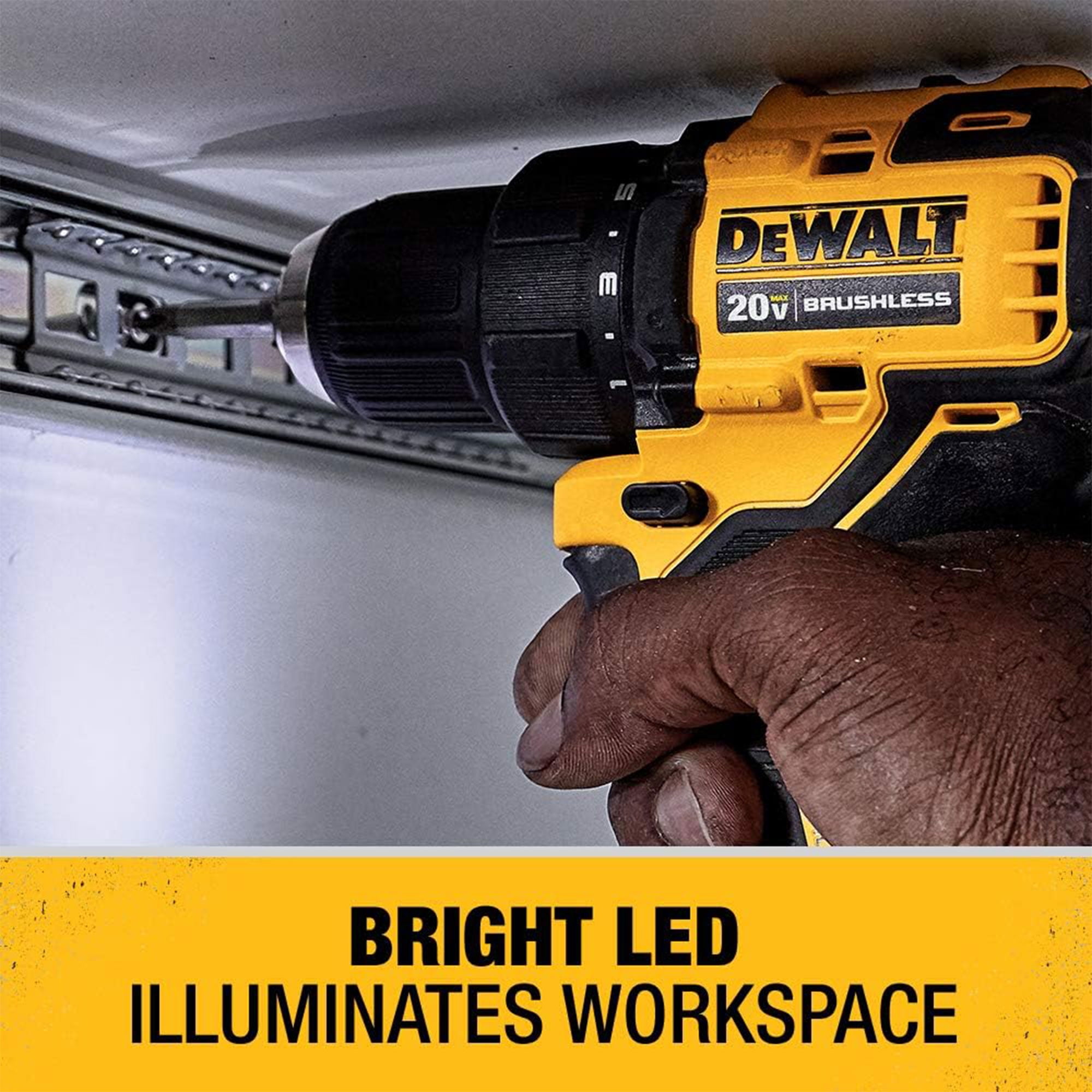 DEWALT ATOMIC 20V MAX Cordless Drill and Impact Driver Combo Kit (Yellow, 2-Tool Set) a88h6