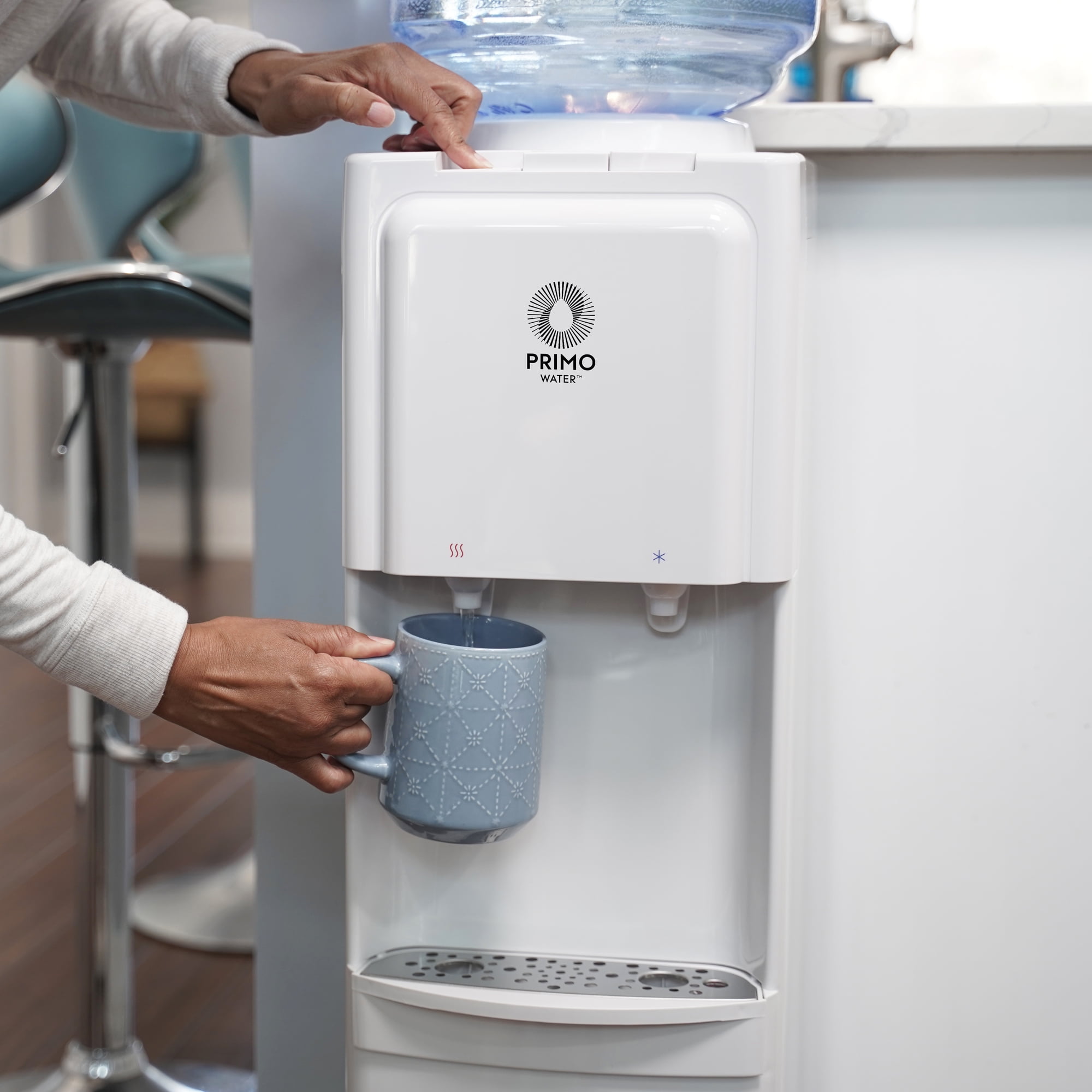 Primo Water Top Loading Classic 2 Temp Water Dispenser (White, 5 gal) 9xl7l