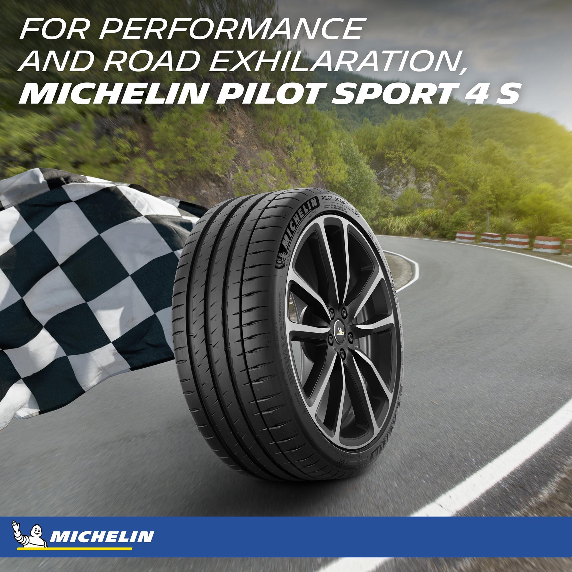 Michelin Pilot Sport All-Season 4 High-Performance Tire (325/30ZR19) ffh08