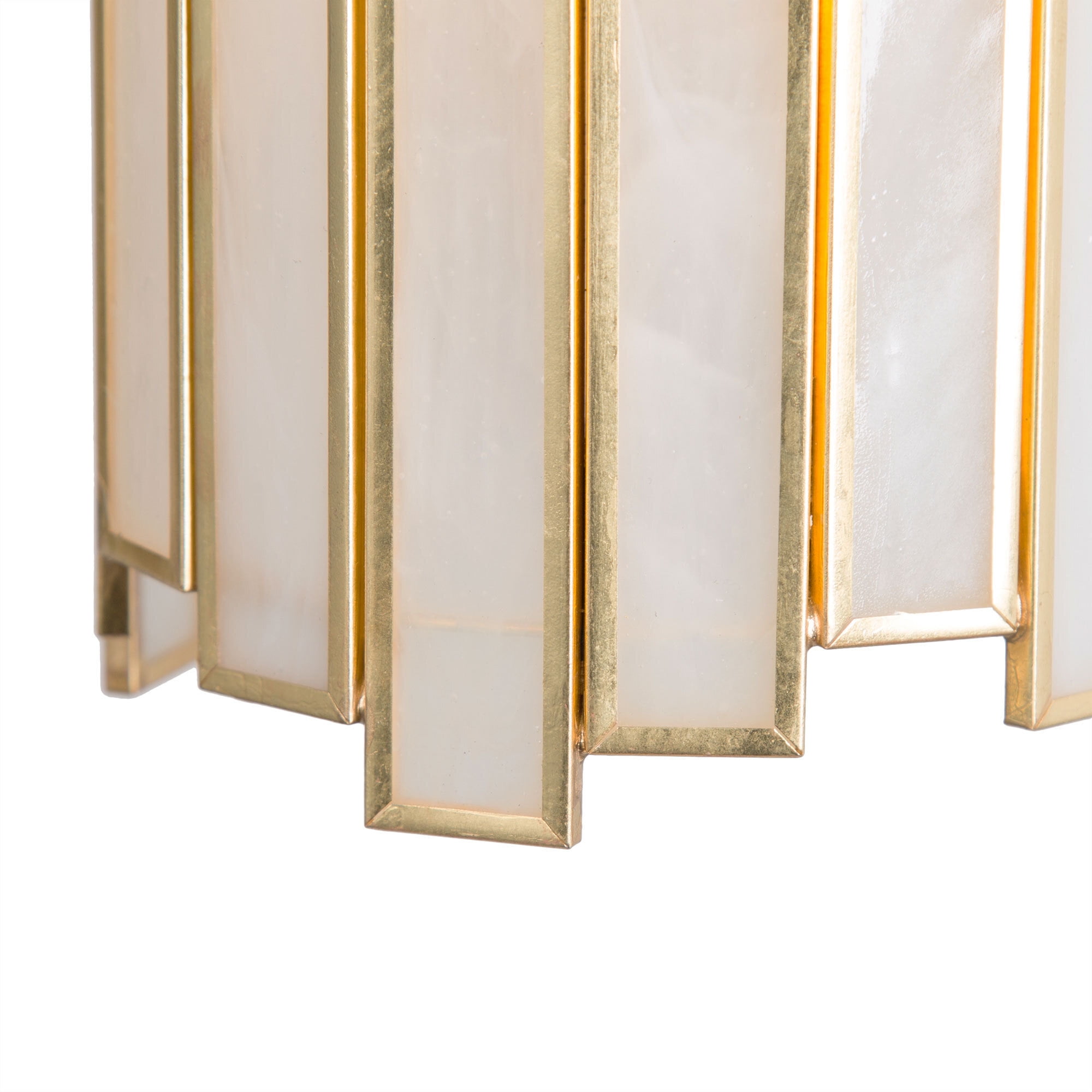 LNC 1-Light Modern Brass Gold Chandelier with Opal Glass Cylinder Shade (1-Light) p3jqb