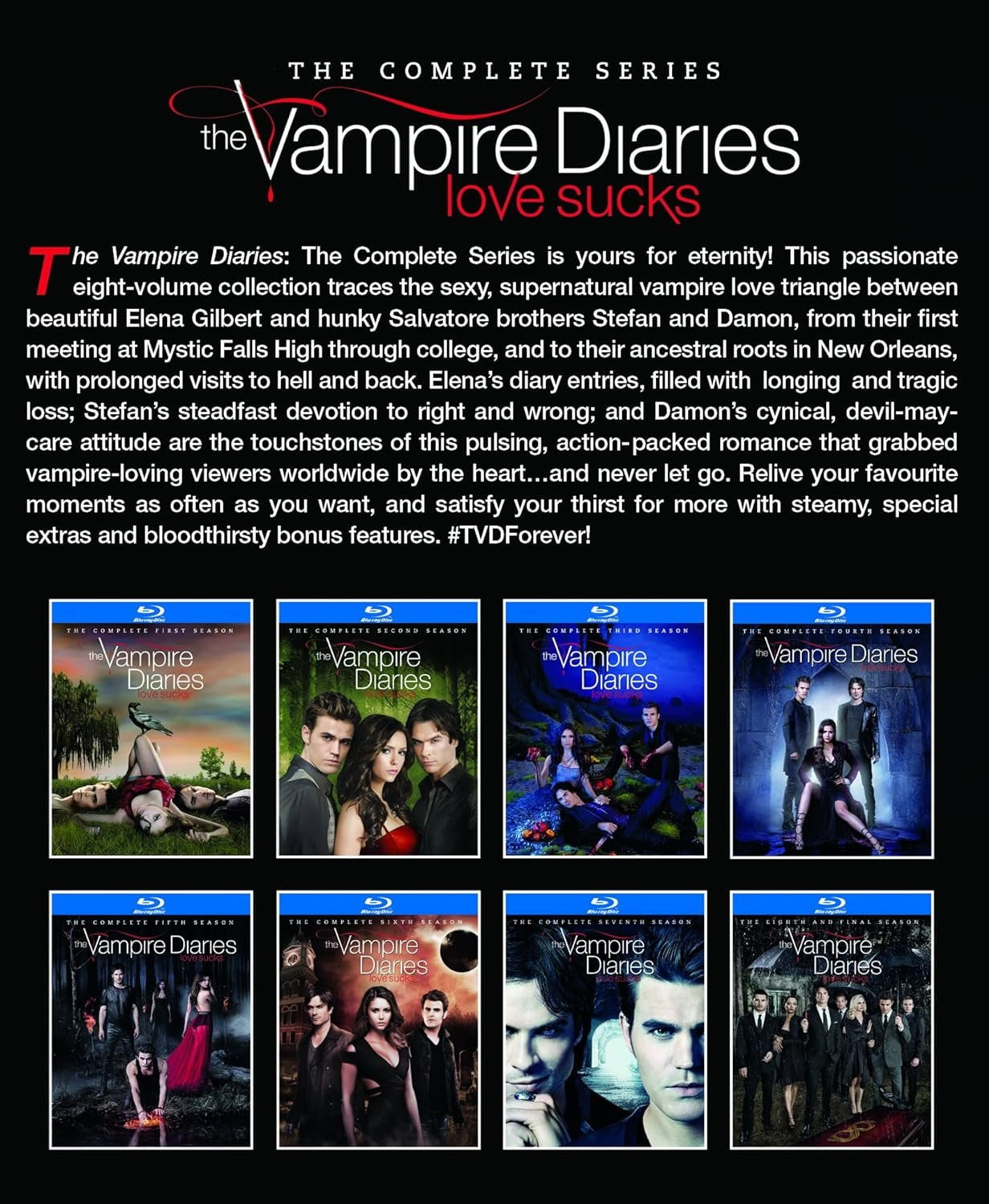 Warner Bros. The Vampire Diaries The Complete Series Blu-ray Box Set (Multi-Disc) 5l7go
