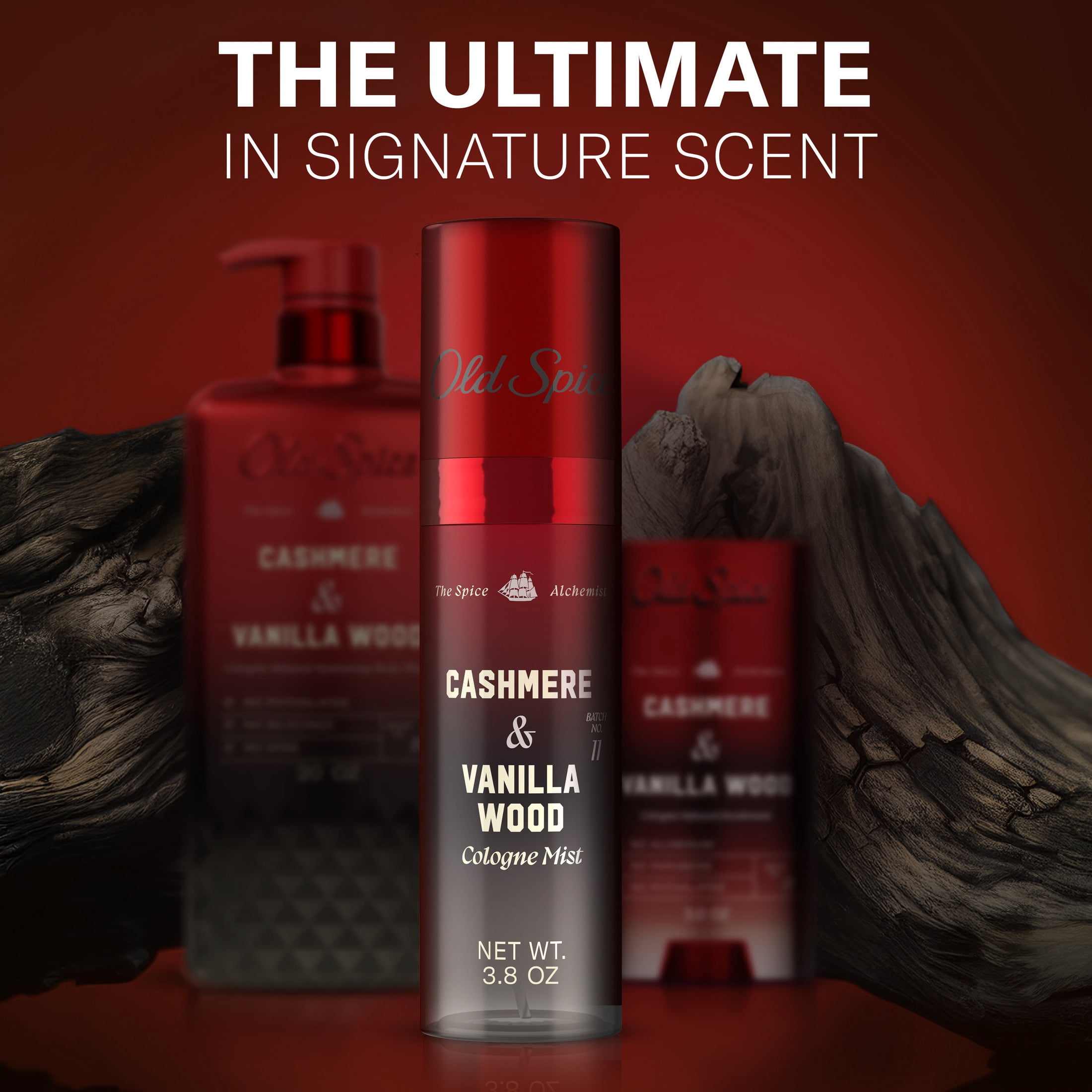 Old Spice Cologne Mist for Men, The Spice Alchemist Collection, Cashmere and Vanilla Wood (3.8 oz) kqtyn