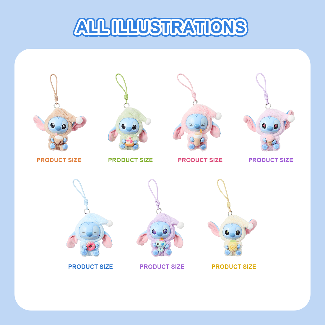 Miniso Disney Stitch Sleepy Snack Series Blind Box Plush Toy (Multicolor, 6.5 in) u3a5r