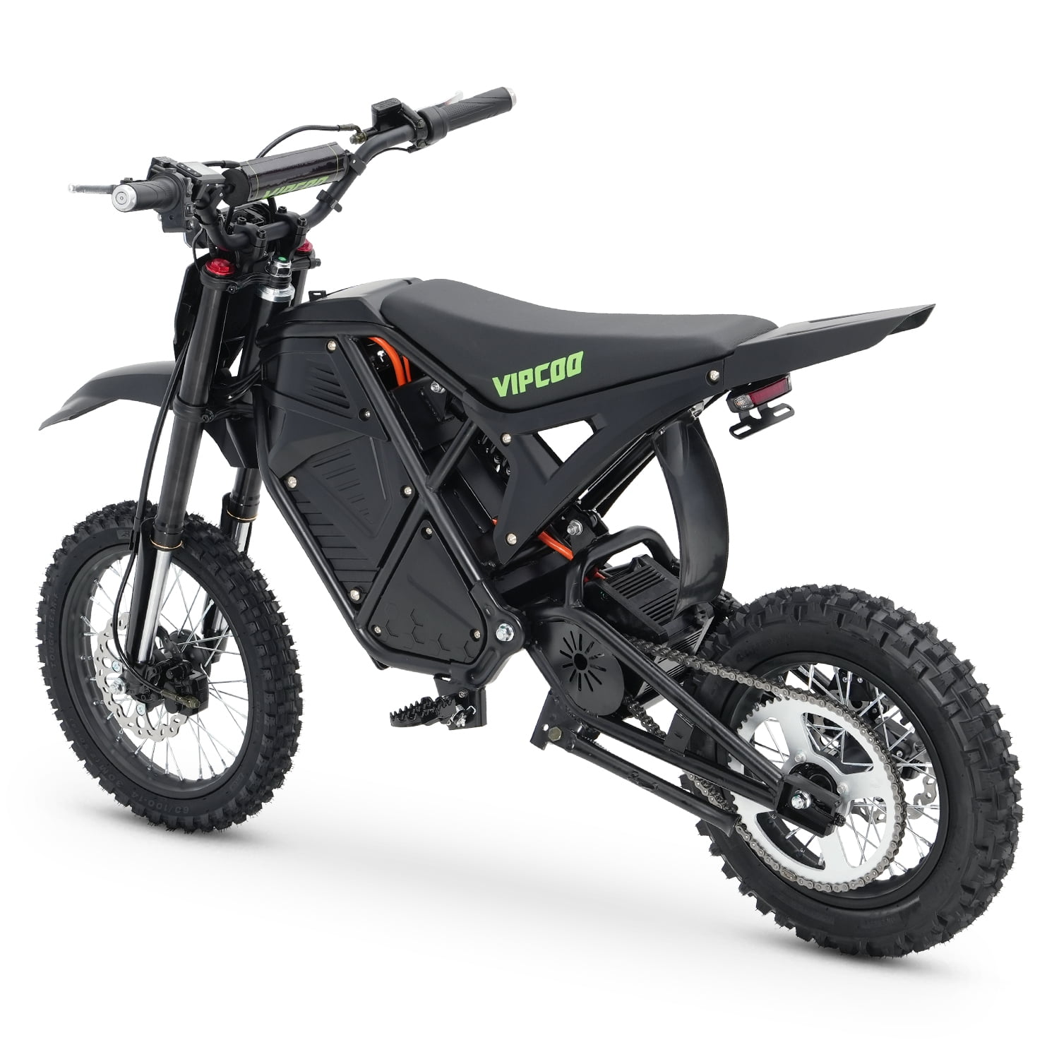 VIPCOO Electric Mountain Bike, High-Speed Off-Road E-Bike with Fat Tires, 330 lb Load Capacity (Black, 63 in) ob9hb