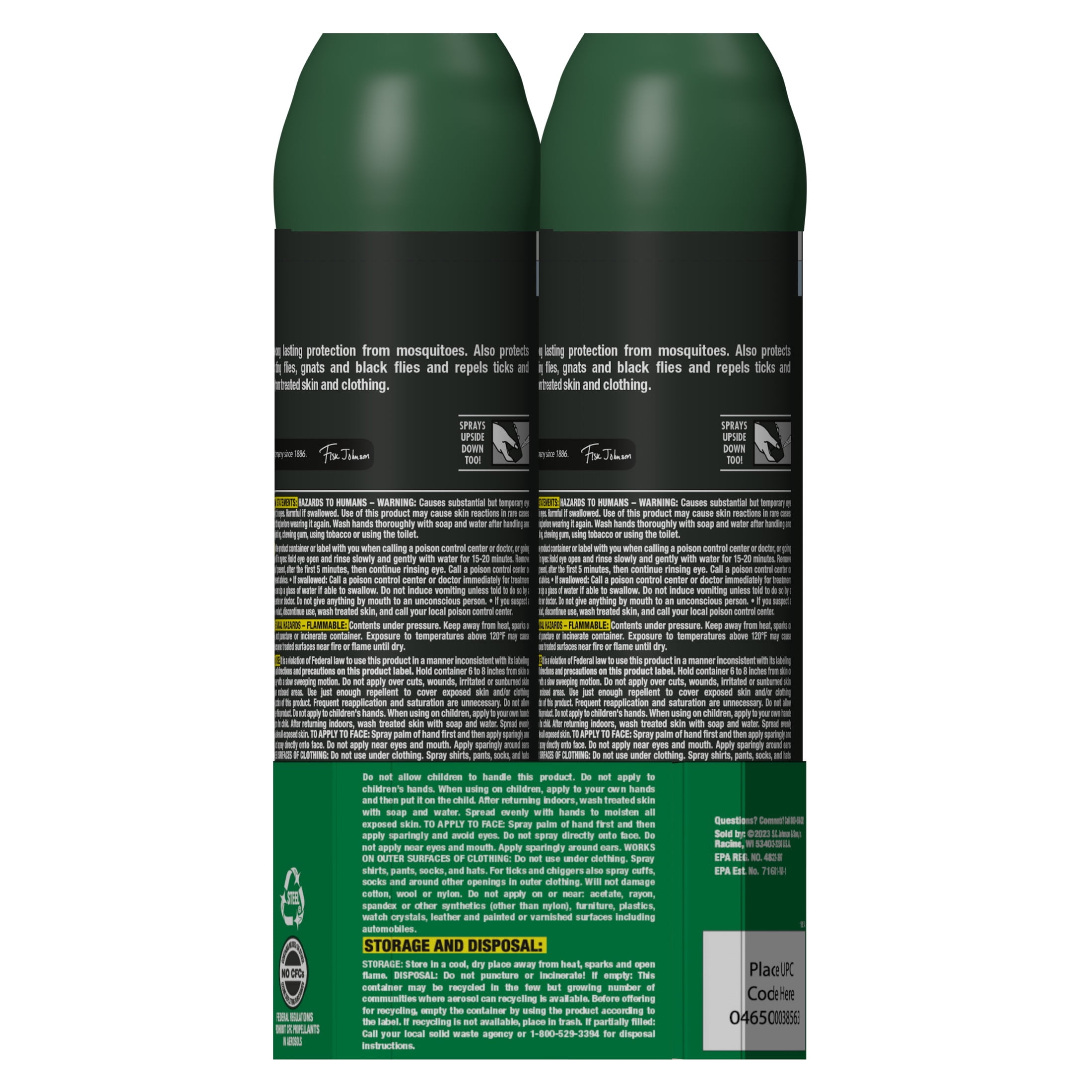 OFF! Deep Woods Sportsmen Insect Repellent, Long-Lasting Mosquito and Tick Protection (2 Pack, 16 oz) 1mg1o