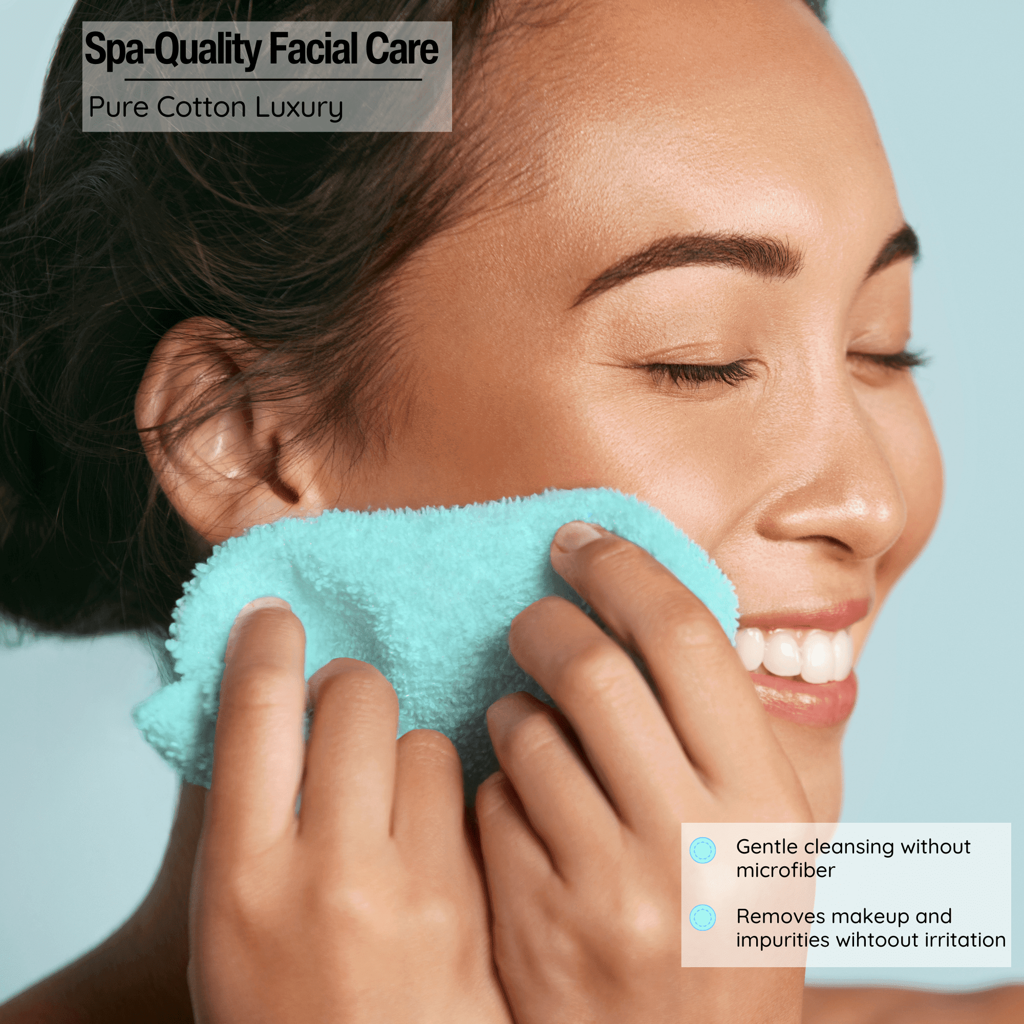 Living Fashions Luxurious Cotton Washcloths, Absorbent Soft Face Cloths for Daily Skincare (Pink, 12 Pack, 13 in x 13 in) 65t4j