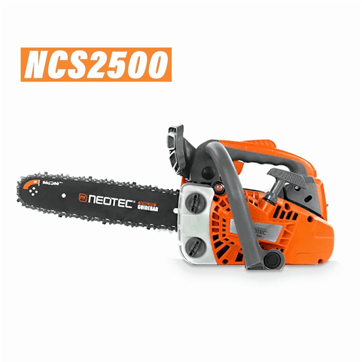 Neotec 25.4cc Gas Powered Top Handle Chainsaw for Tree Pruning and Wood Cutting (Grey, 12 in) 08fsn