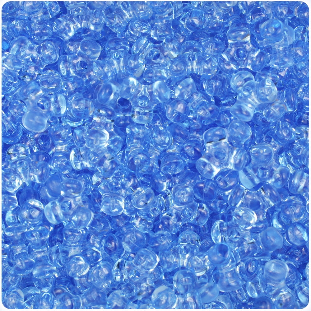 Beadtin Light Sapphire Transparent TriBeads for Jewelry Making and DIY Crafts (11mm, 500 Count) ojzkx