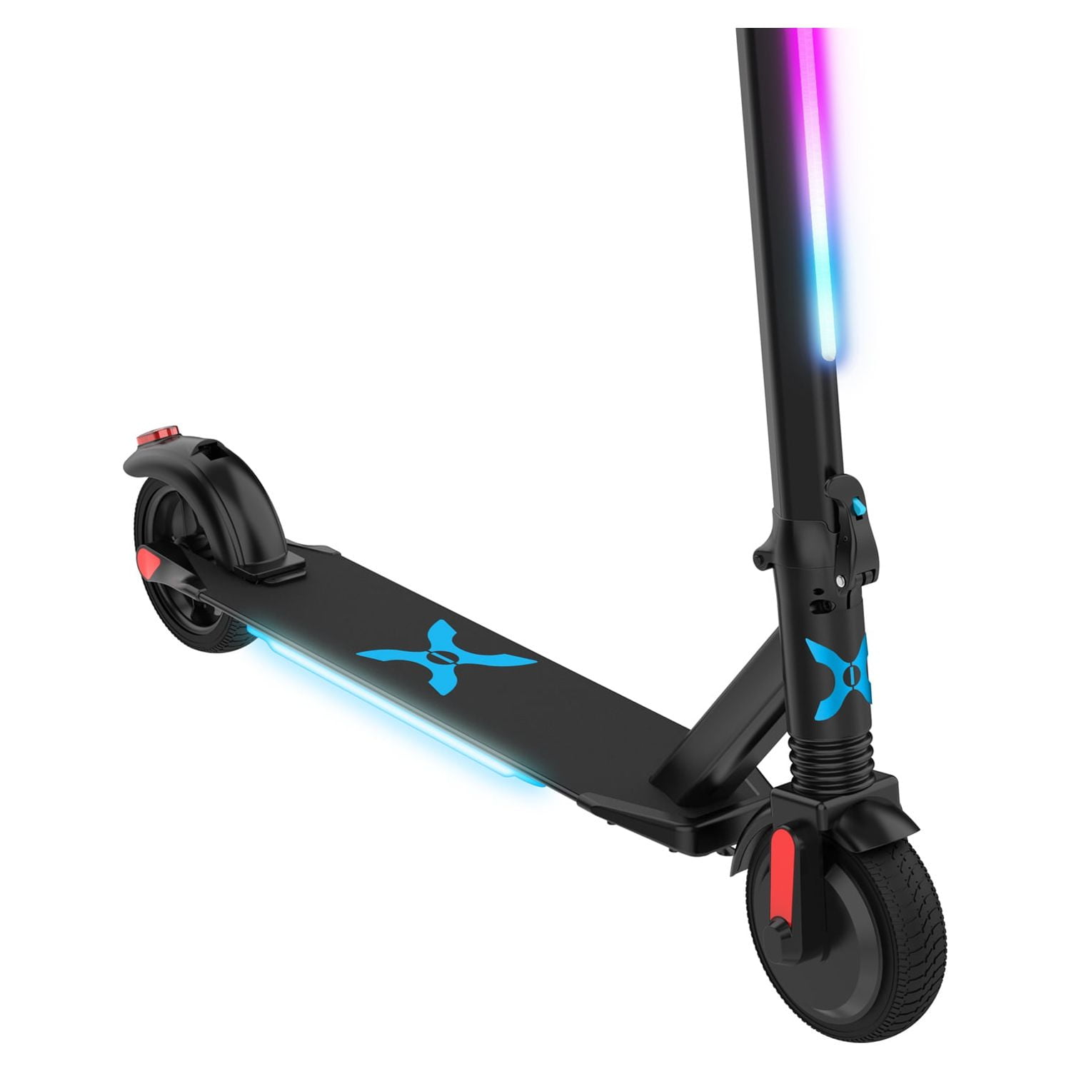 Hover-1 Eagle Electric Folding Scooter, Portable Commuter with Built-in Suspension and LED Headlight (Black, 20.88 lb) 3omum