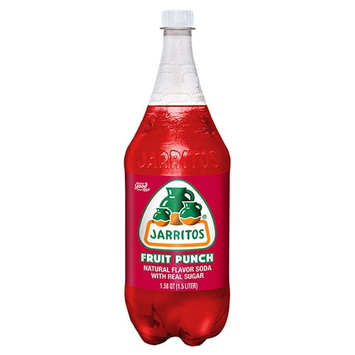 Jarritos Fruit Punch Soda, Authentic Mexican Fruit Flavored Drink (1.58 qt) 1y7m1