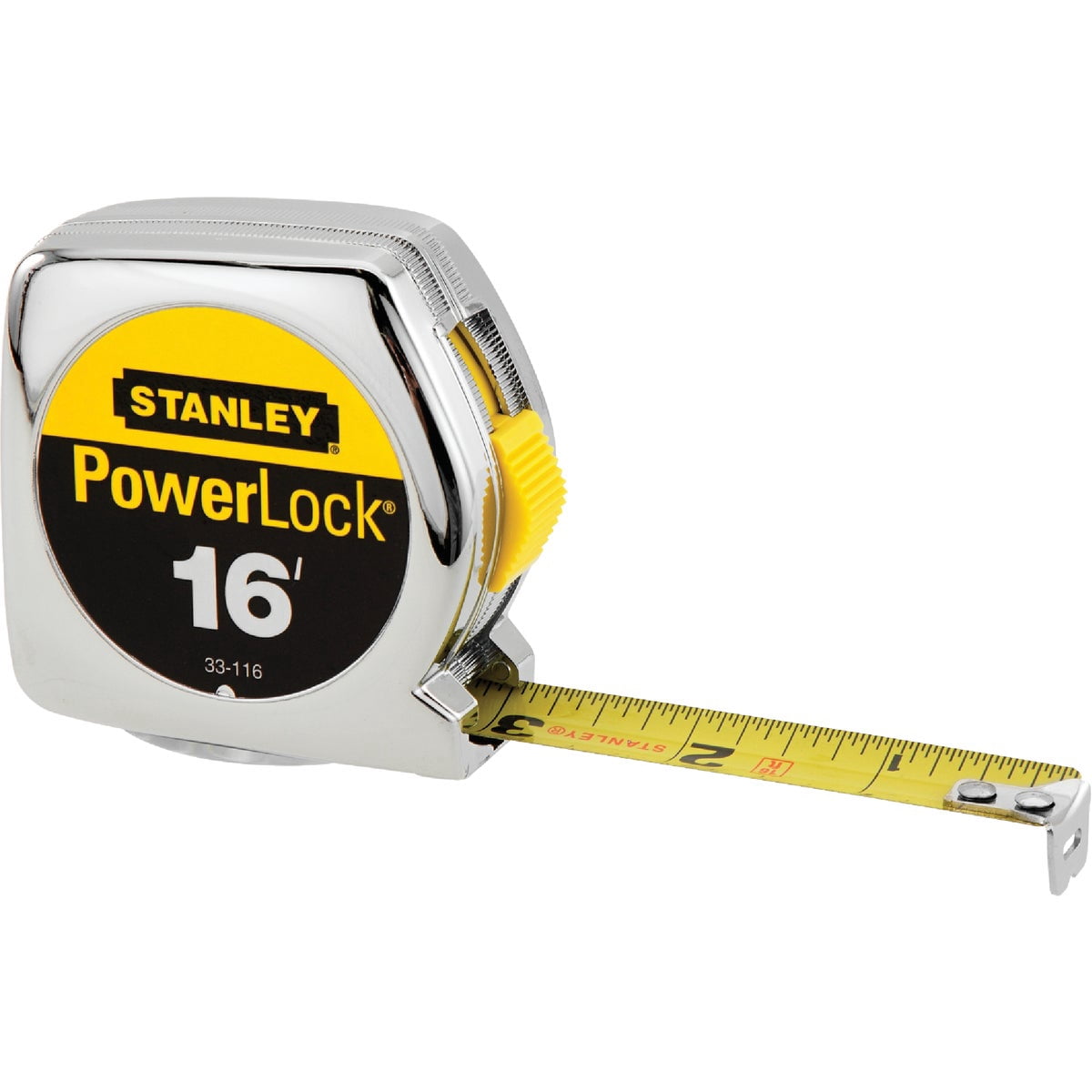 Stanley PowerLock Professional Tape Measure (Yellow, 0.75 in x 16 ft, 3 Pack) pqhd4
