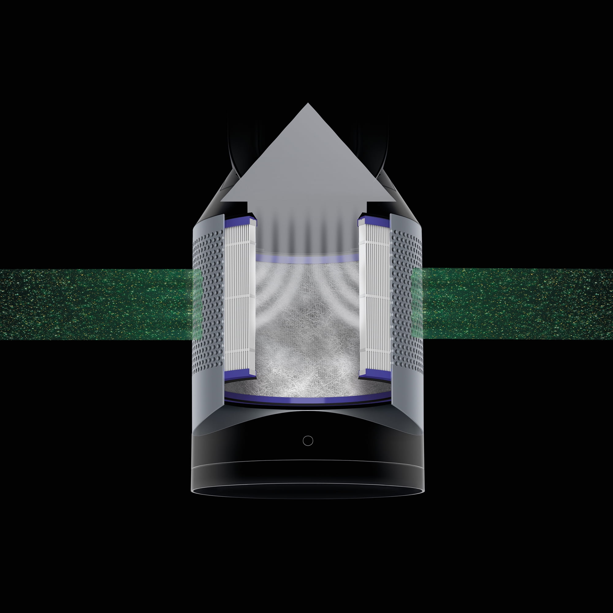 Dyson HP02 Pure Hot+Cool Link Connected Air Purifier, Heater and Fan (White/Silver) 8y5zc