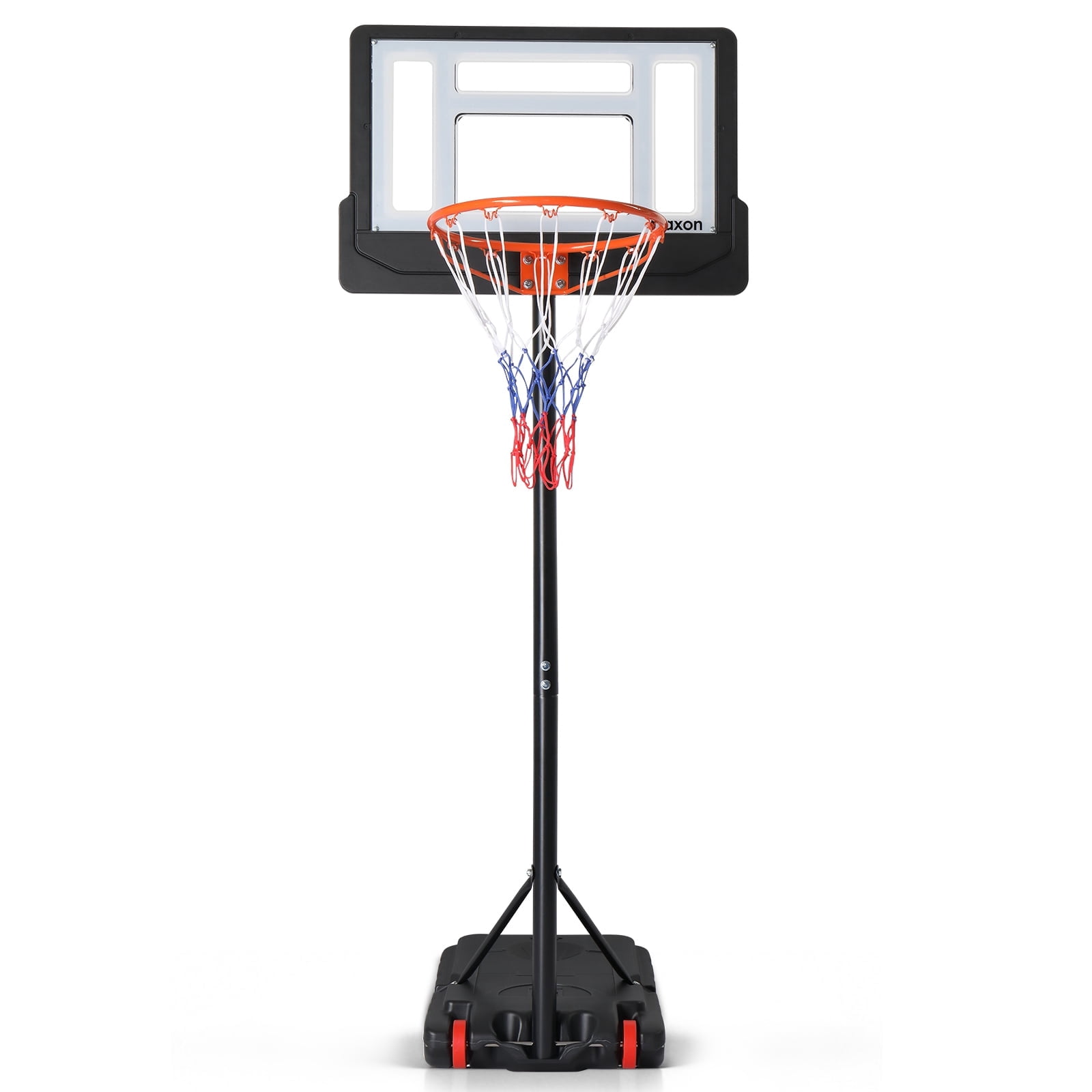 Ktaxon Portable Basketball Hoop System, Adjustable Height Basketball Goal for Indoor and Outdoor Play (Black, 6.5-8 ft) r71d7