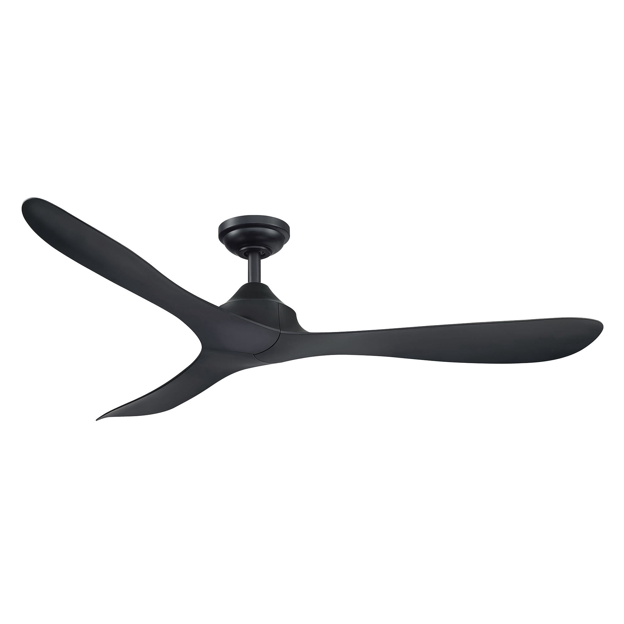 Parrot Uncle 56 in Modern Propeller Ceiling Fan, Industrial Indoor Ceiling Fan with Remote Control (Black, 56 in) r0h6d