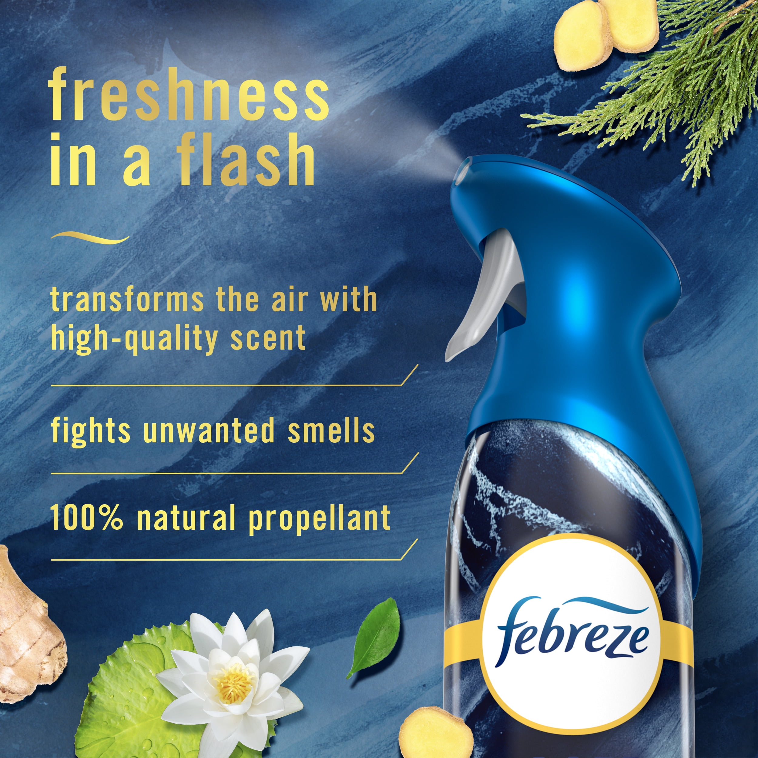 Febreze Air Freshener Room Spray, Odor-Fighting Mist, Ocean Scent (8.8 oz, 2 Count) 29rpw