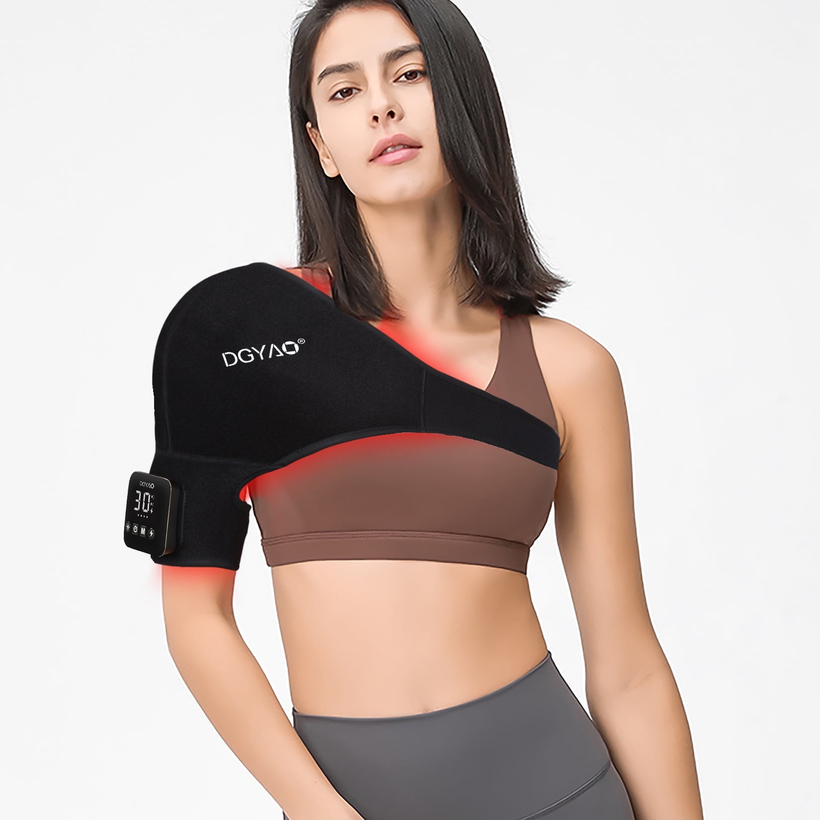 DGYAO Infrared Light Shoulder Pad for Muscle Relaxation (Red, One Size) 1igfz