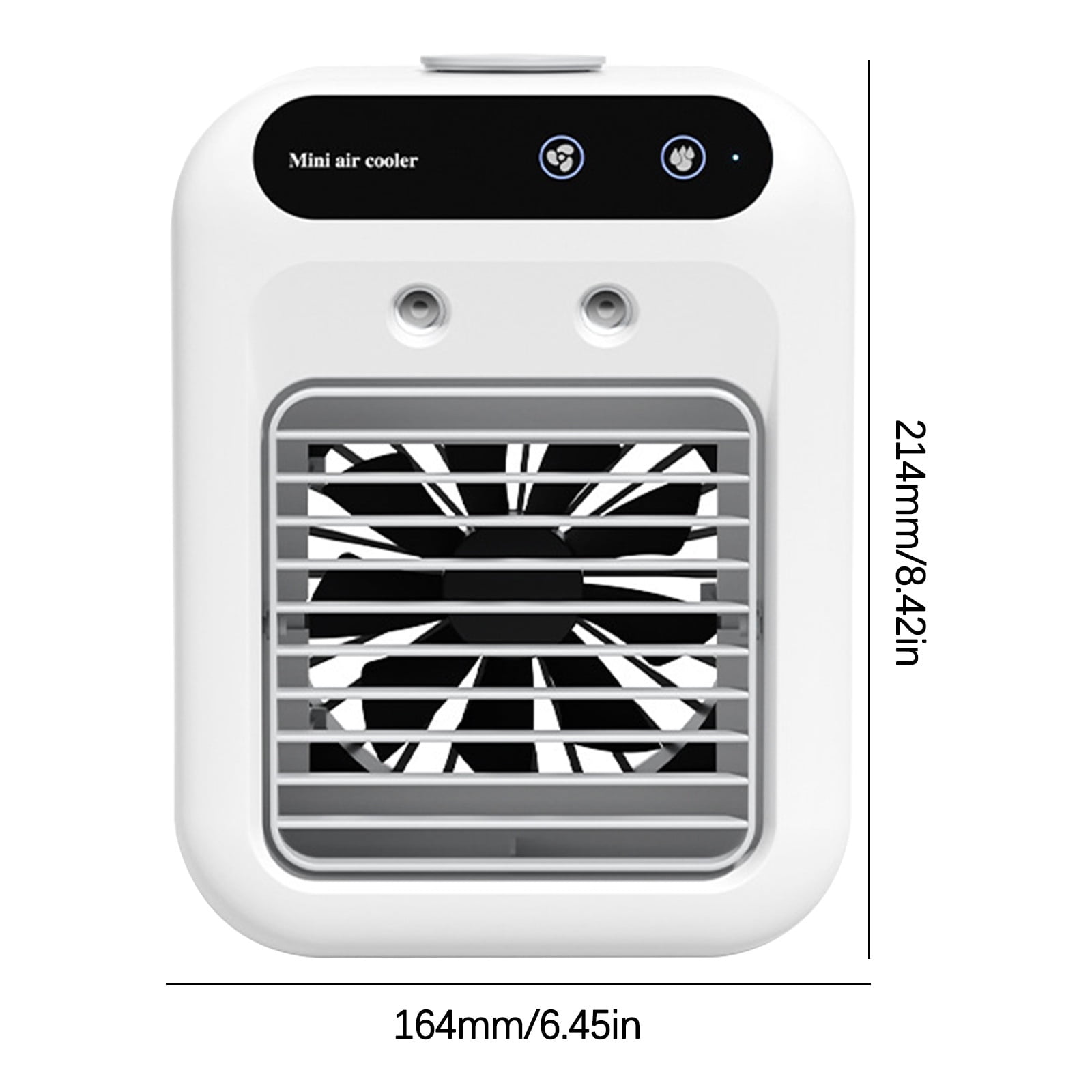 RnemiTe-amo Portable Desktop Air Conditioner Fan (White, 1 Unit) danco