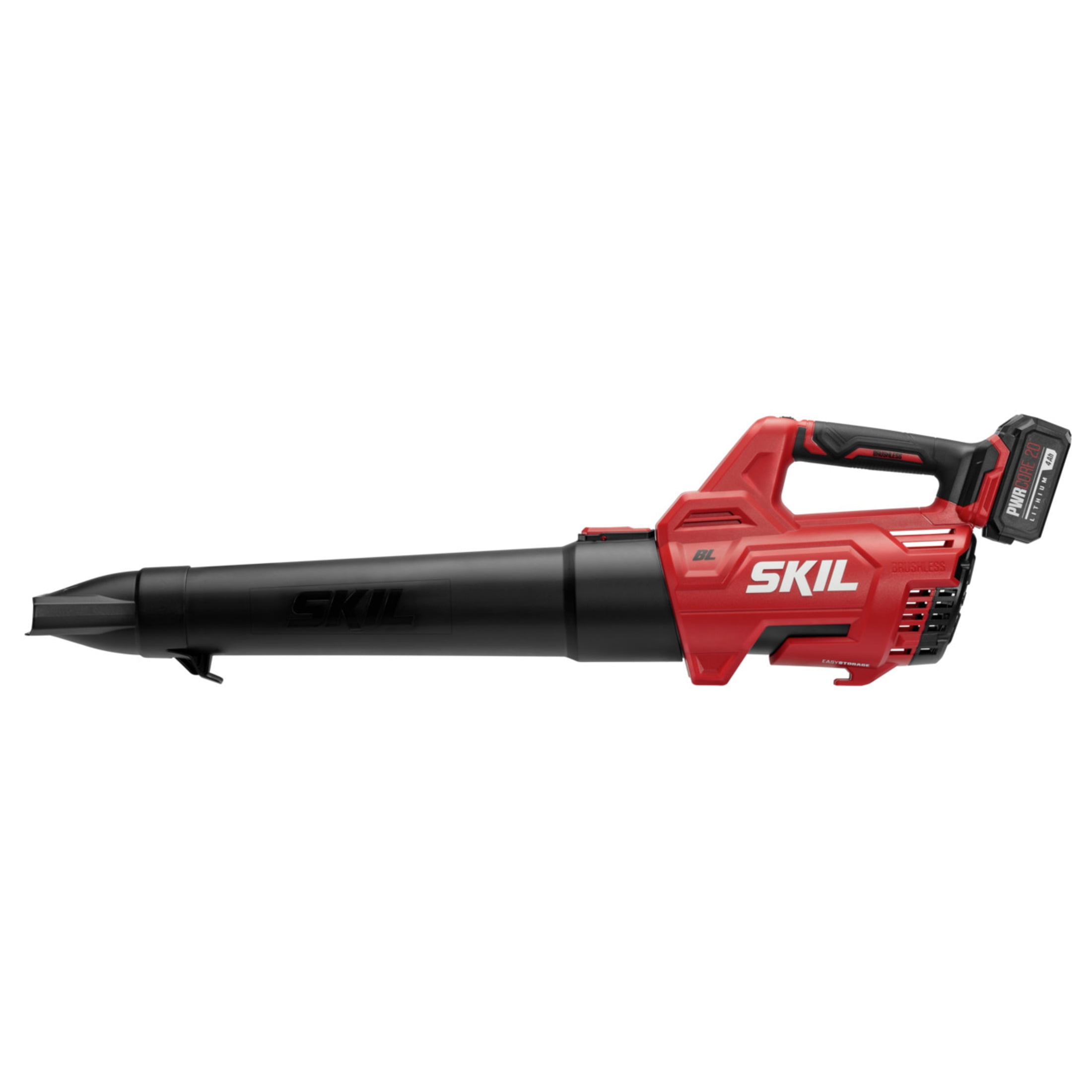 SKIL 20V Brushless Cordless String Trimmer and Leaf Blower Combo Kit (Black/Red, 13 in) hdztw