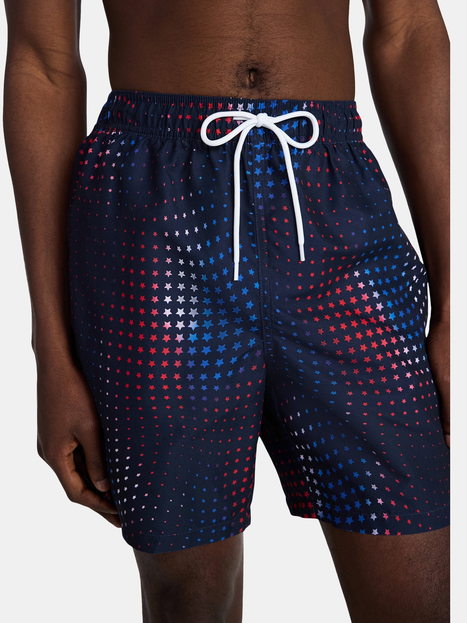 Way To Celebrate Men's Americana Swim Trunks Patriotic Board Shorts (Blue, S-3XL) 75qjo
