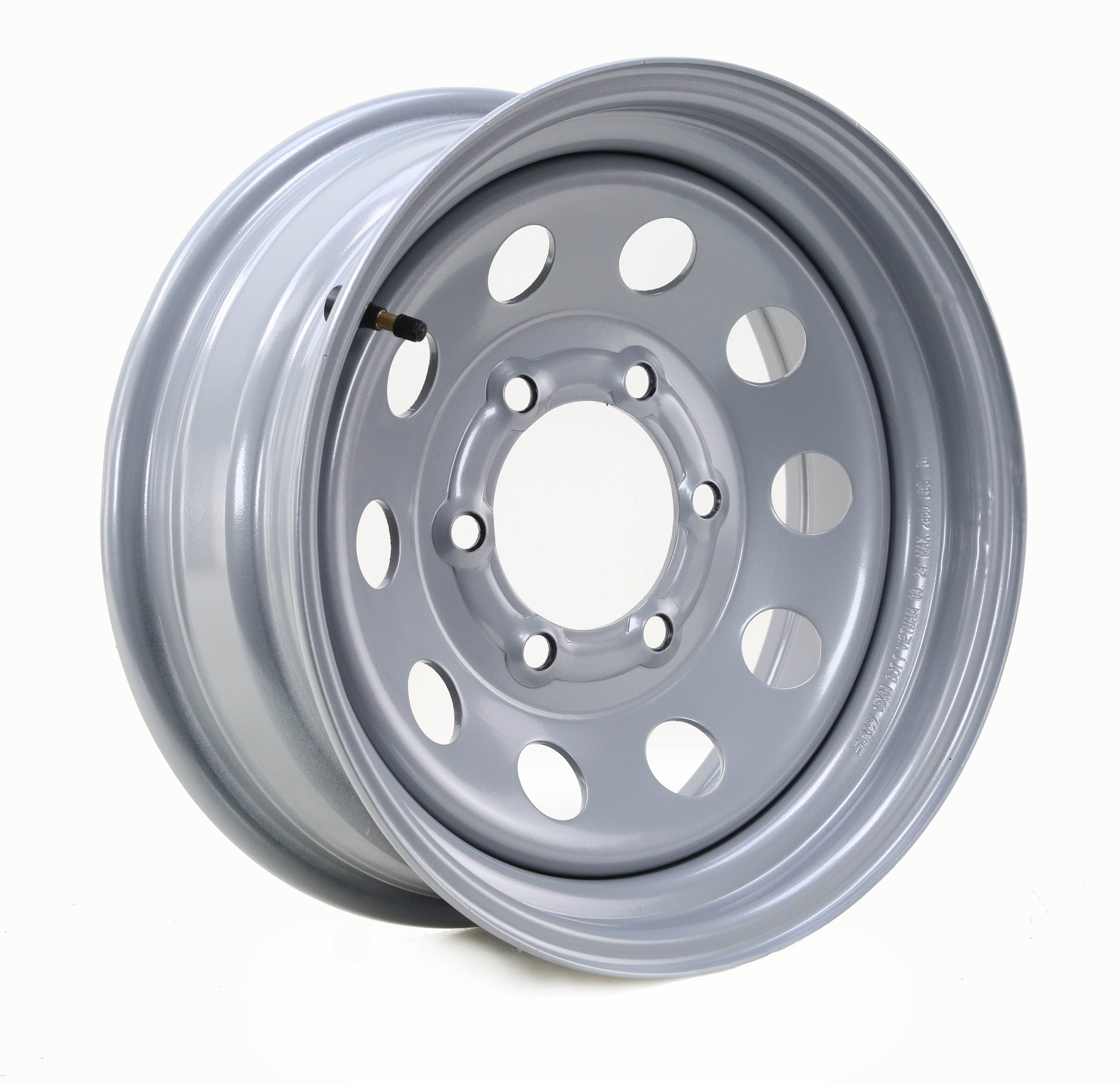 Free Country Trailer Tire and Wheel Assembly (ST225/75D15, 8-Ply, 6 Lug on 5.5 in, Silver, Set of 2) yiadl