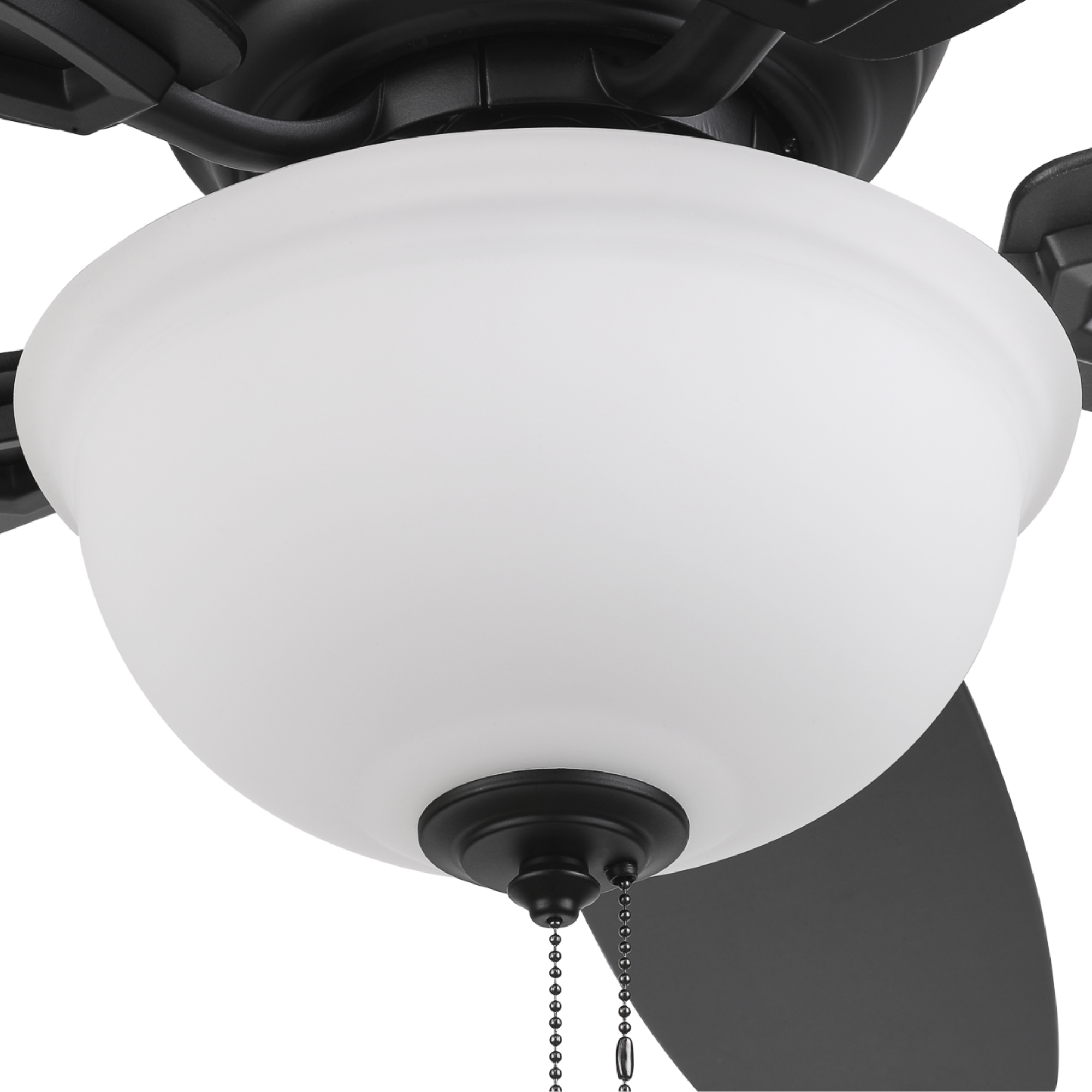 Honeywell Rockford 52 in Traditional Indoor Ceiling Fan with Light, Reversible Motor (Black, 52 in) 205xn
