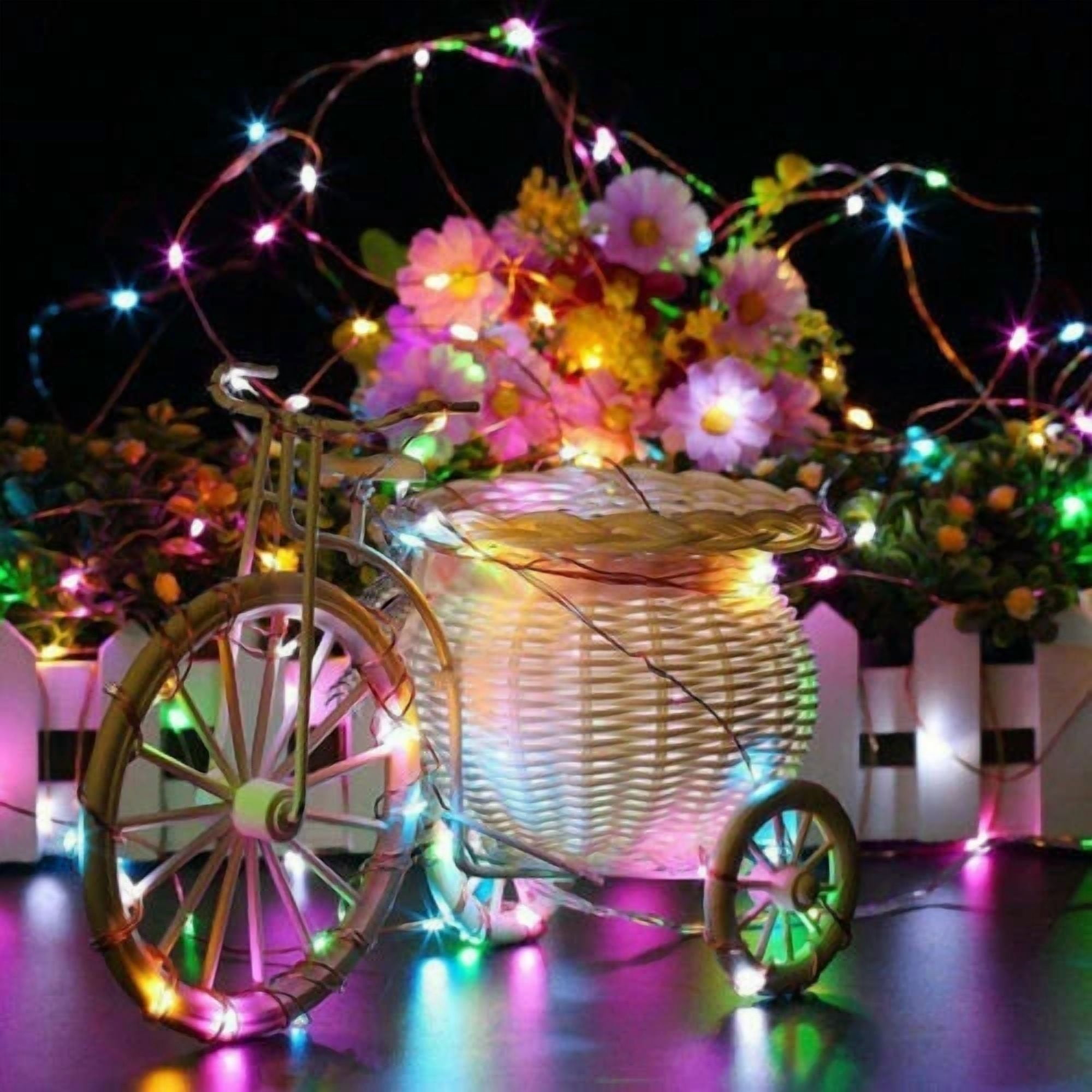KLYNE Solar Fairy String Lights, 200 LED Copper Wire Outdoor Waterproof Garden Decor (65.6 ft) gzeak
