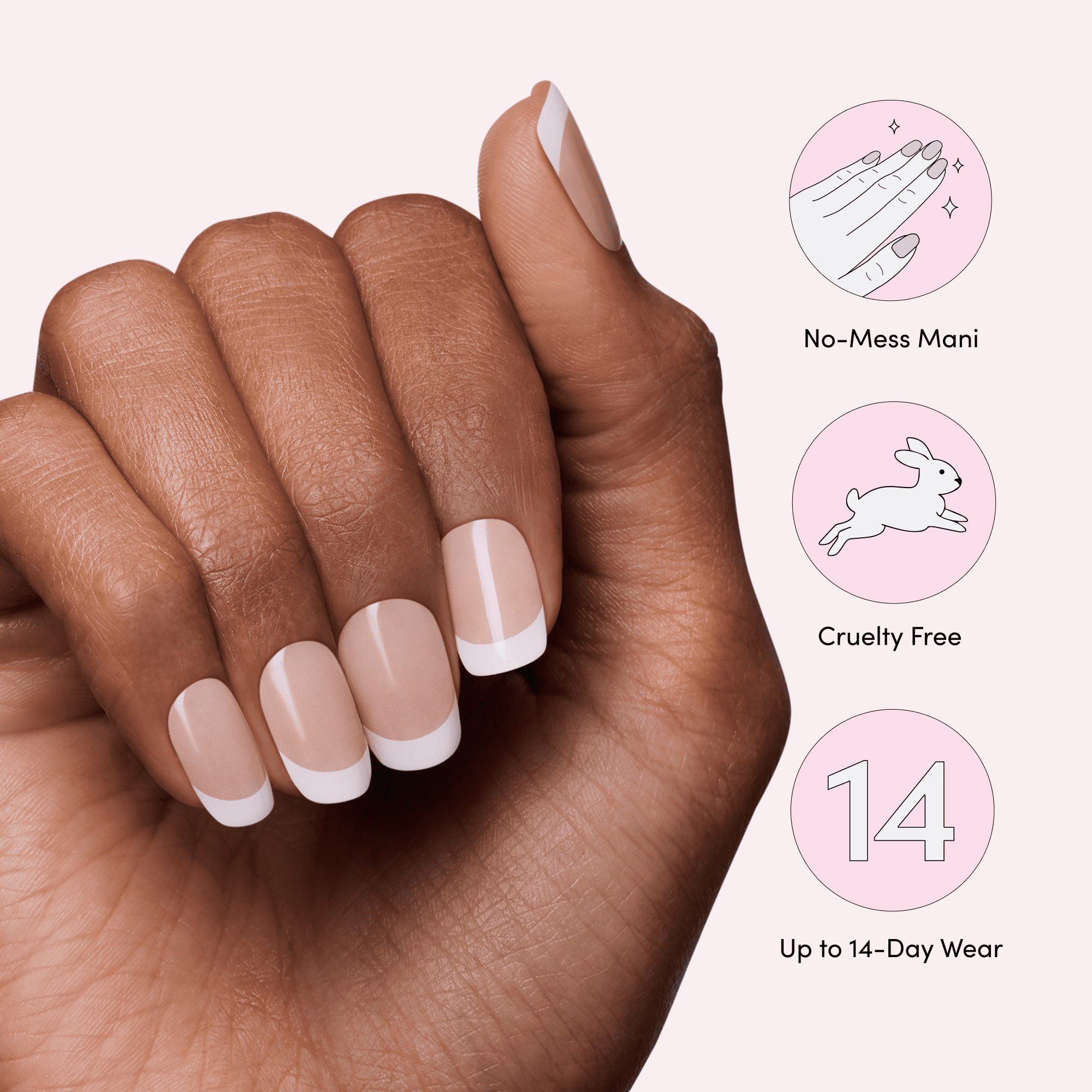 Dashing Diva GLAZE Extensions Semi-Cured Gel Nail Strips (Old School, Short Squoval, 30 Count) njc92