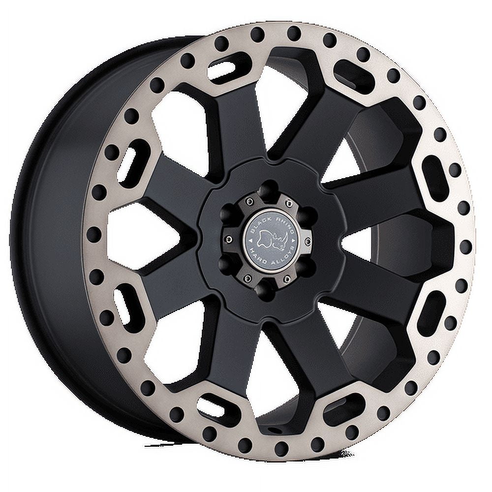 Black Rhino Warlord Off-Road Wheel (Matte Black with Machined Dark Tint, 17x9 in) ip6ly