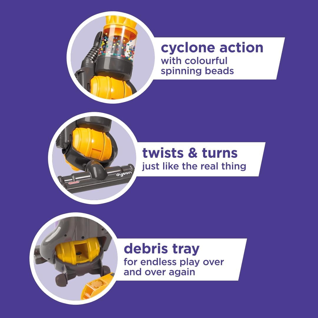 Casdon Dyson Ball Toy Vacuum Replica (Yellow, 25 in) 17jyv