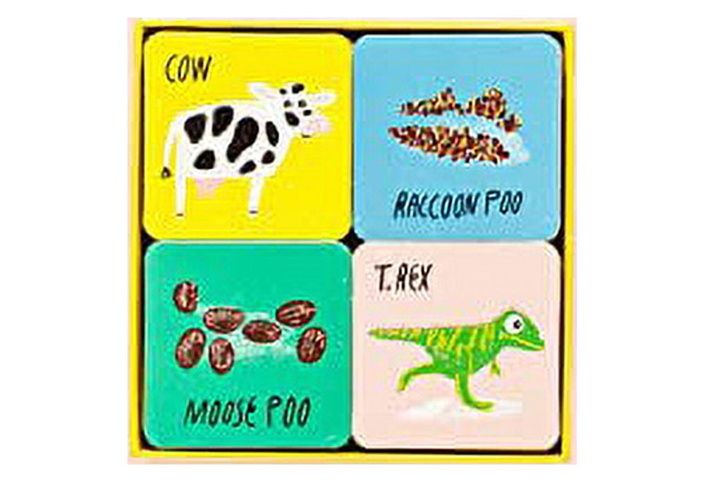 Aidan Onn Who Pooped? Matching and Memory Card Game (5.3 in x 5.4 in) 32pdz