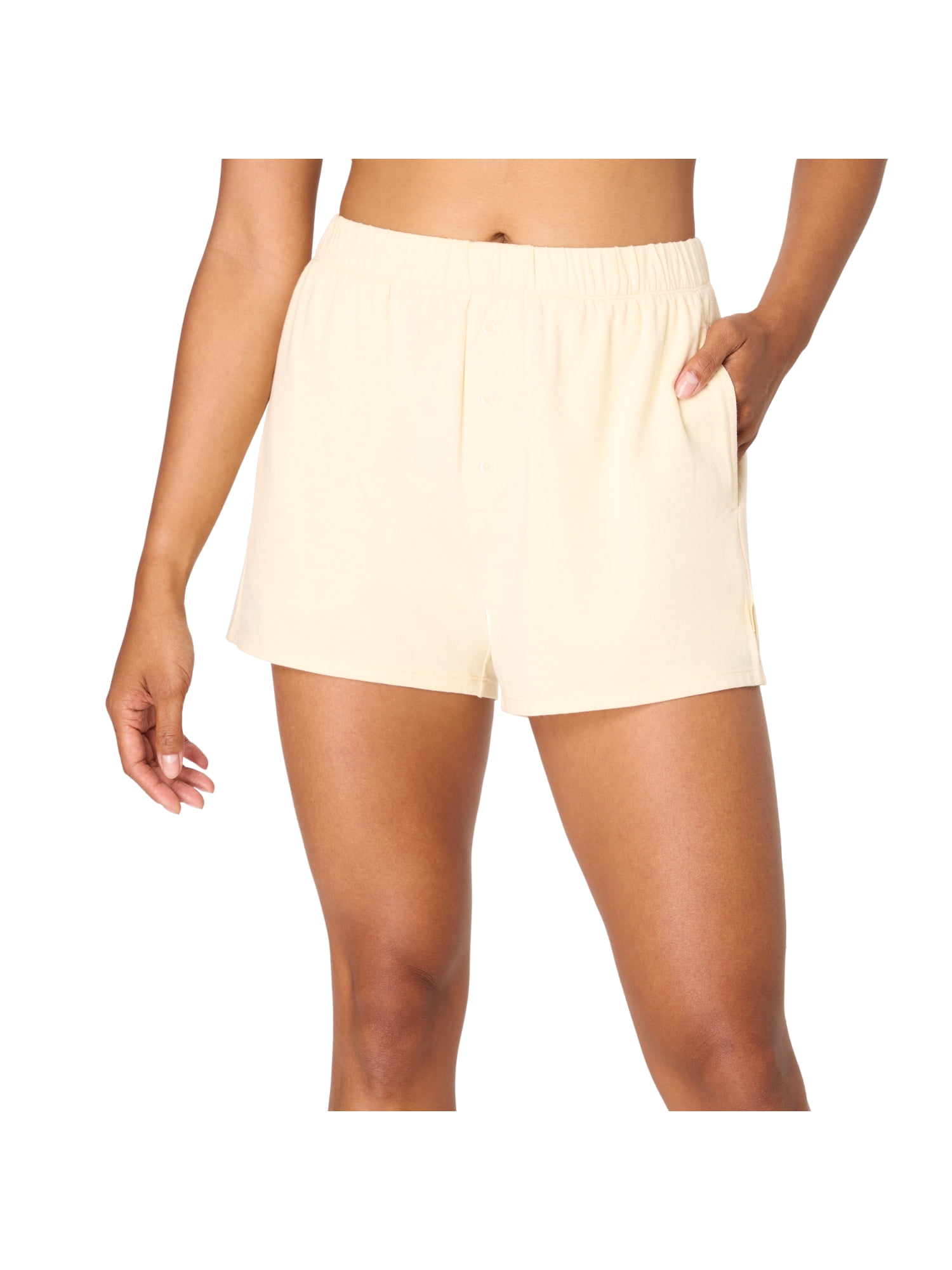 Hanes Originals Women's SuperSoft Jersey Sleep Shorts (Yellow, S-2X) 1f24o