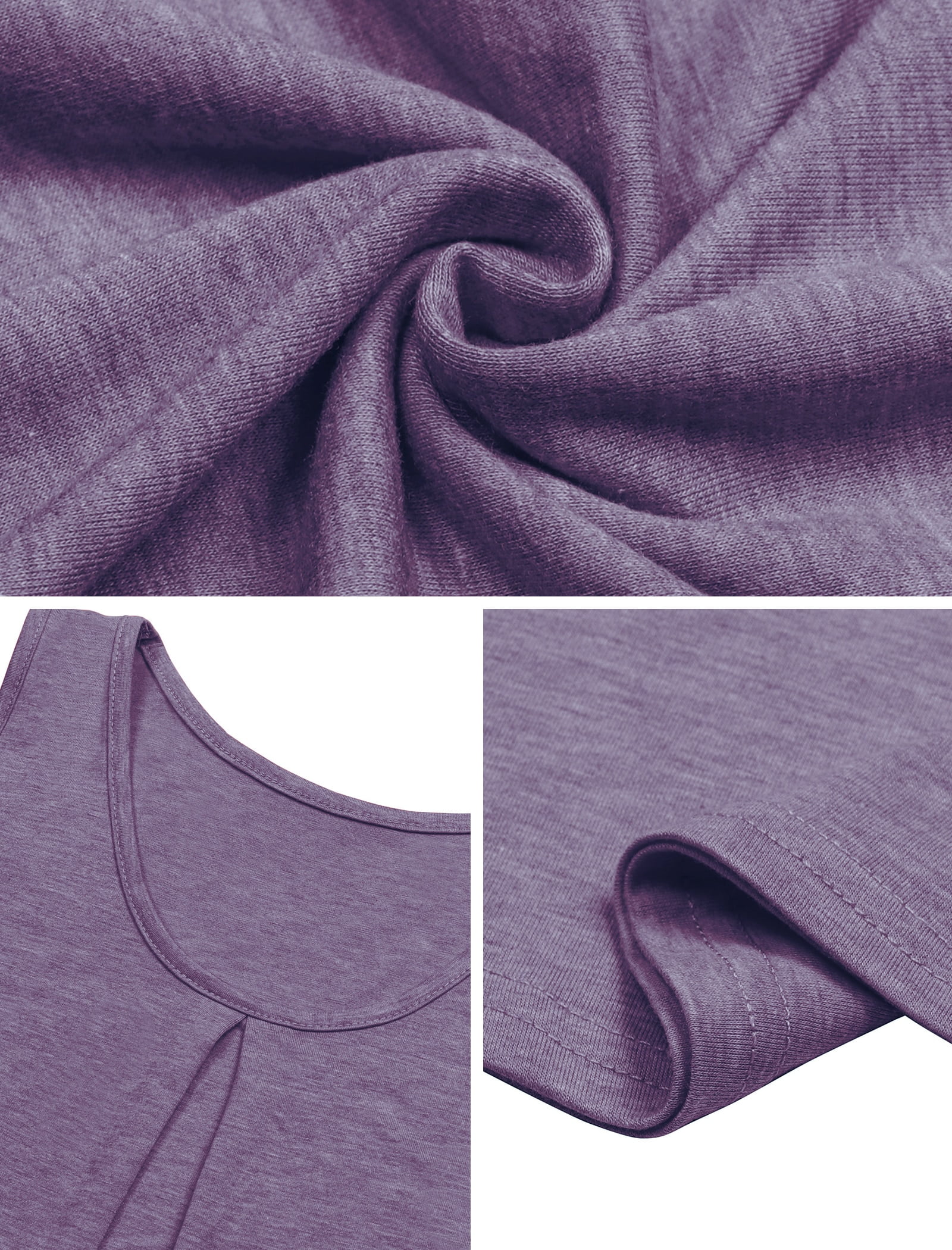 MOSHU Womens V-Neck Tank Top Sleeveless Pleated Front Summer Shirt (L) 0r6j5