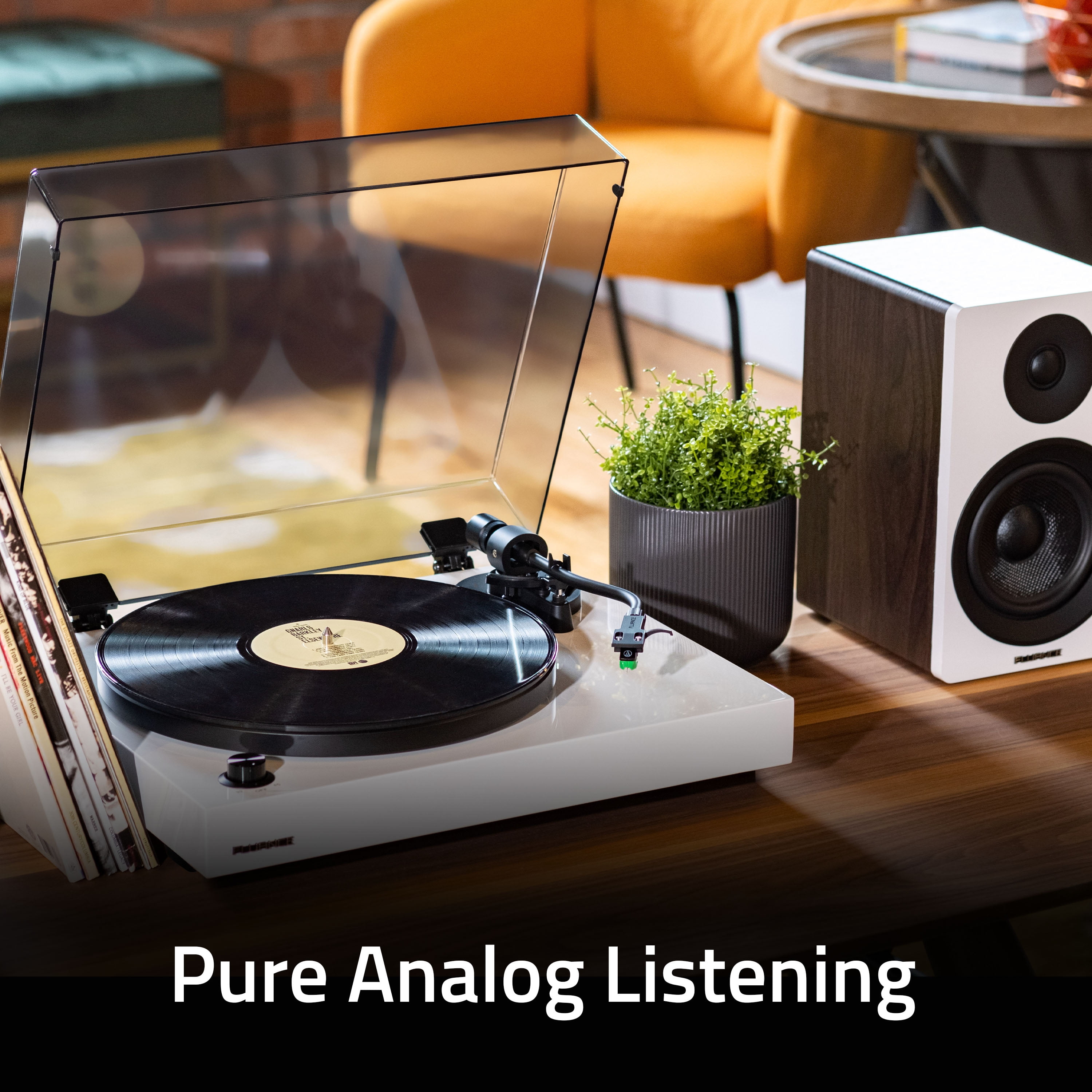 Fluance RT81+ Elite High Fidelity Vinyl Turntable Record Player with Audio Technica VM95E Cartridge and Built-in Phono Preamp (Piano Black) uyngf