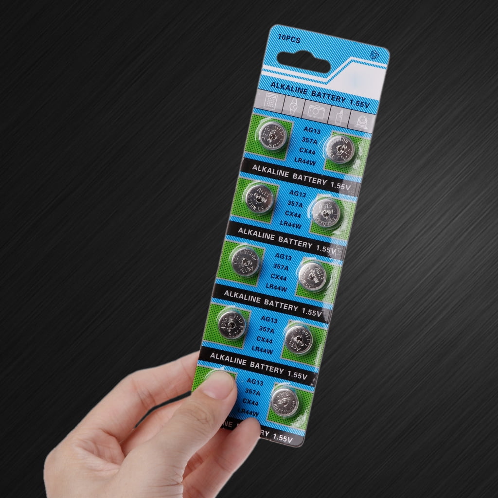 MANNYA LR44 AG13 Button Coin Cell Batteries (10 Pack, 1.5V) 2x92i