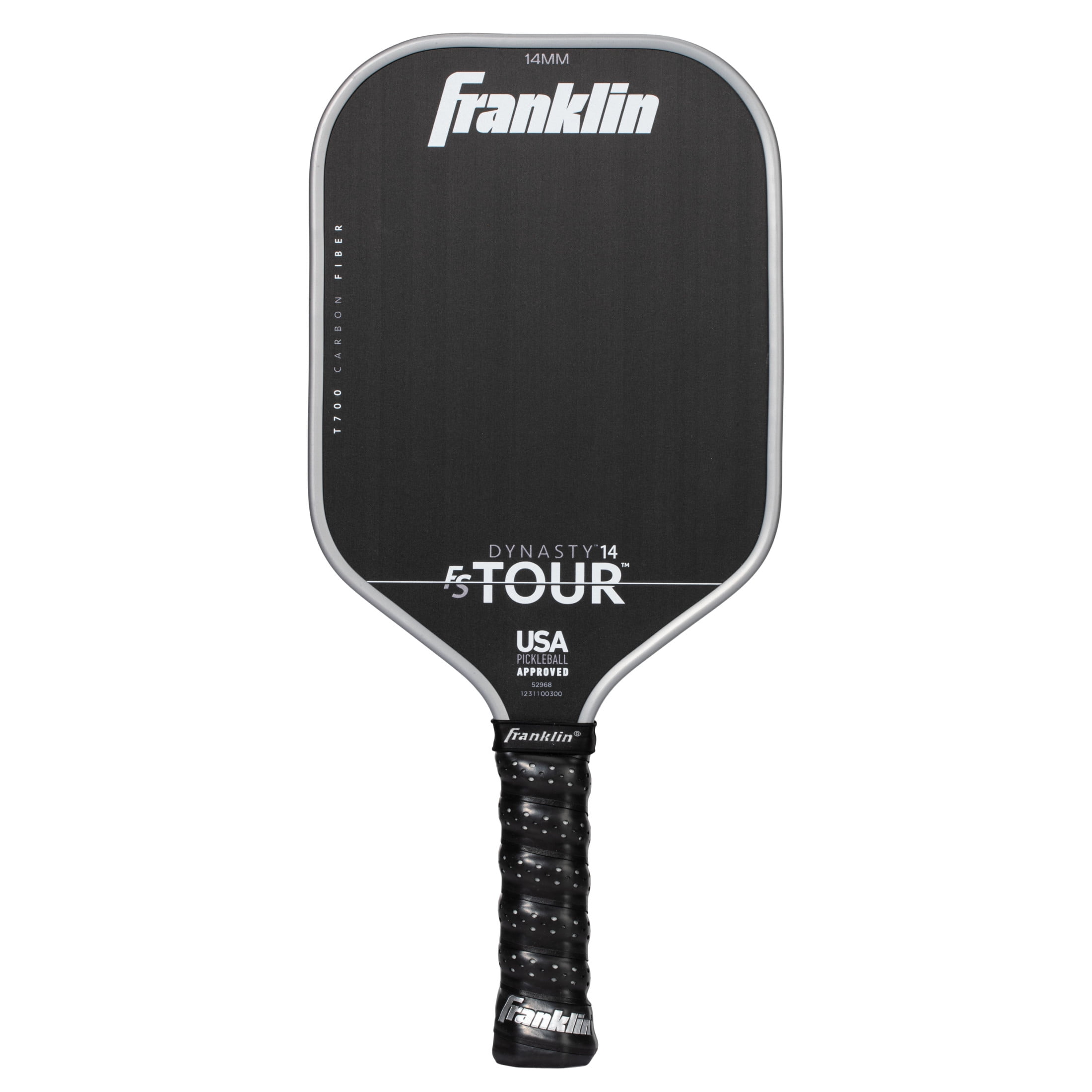 Franklin Sports FS Tour Series Pickleball Paddle - Carbon Fiber Surface - Pro Player Performance (Gray, 8.2 oz) v16dq