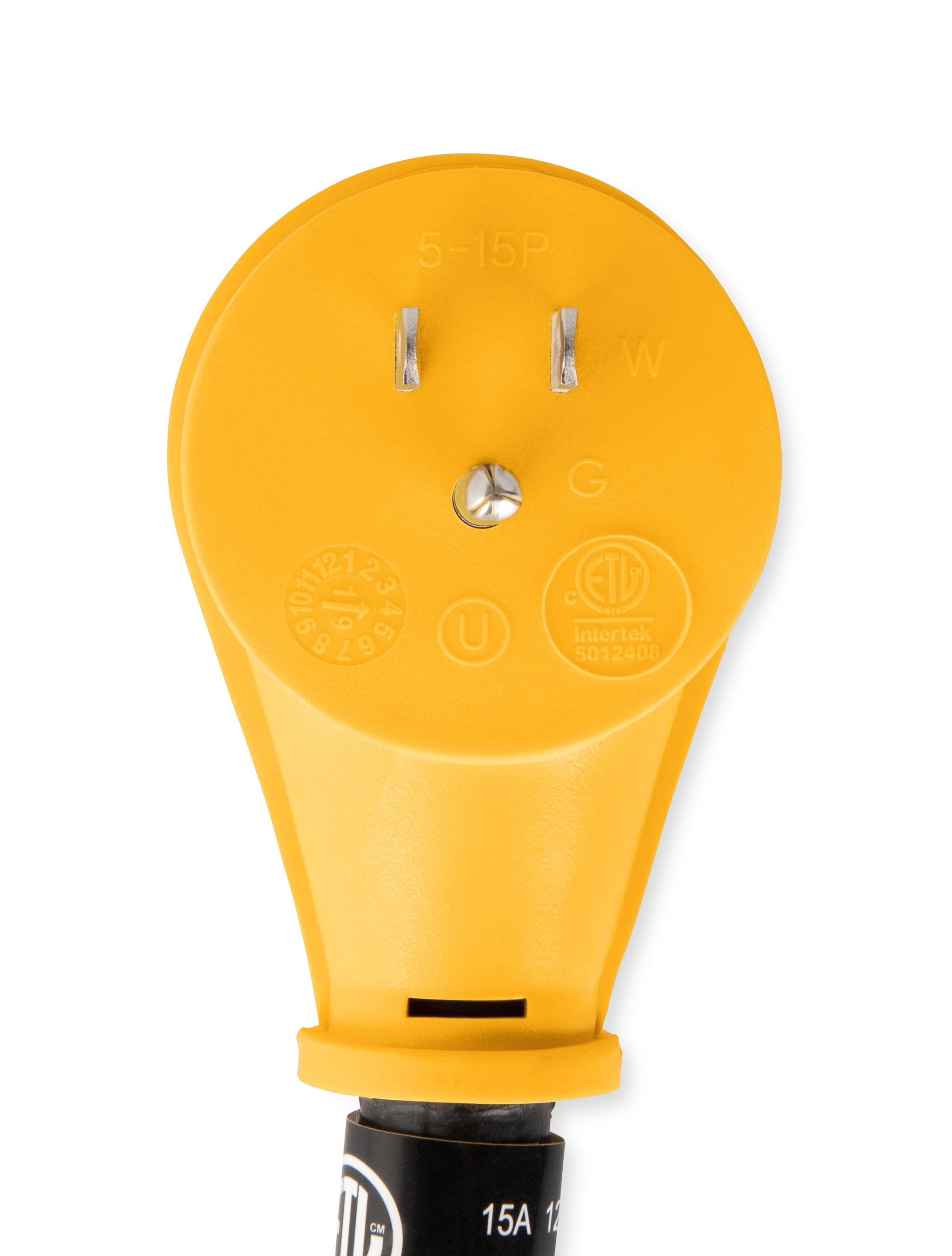 Camco Power Grip RV Electrical Adapter 15 Amp Male to 30 Amp Female (Yellow, 12 in) sqmkh
