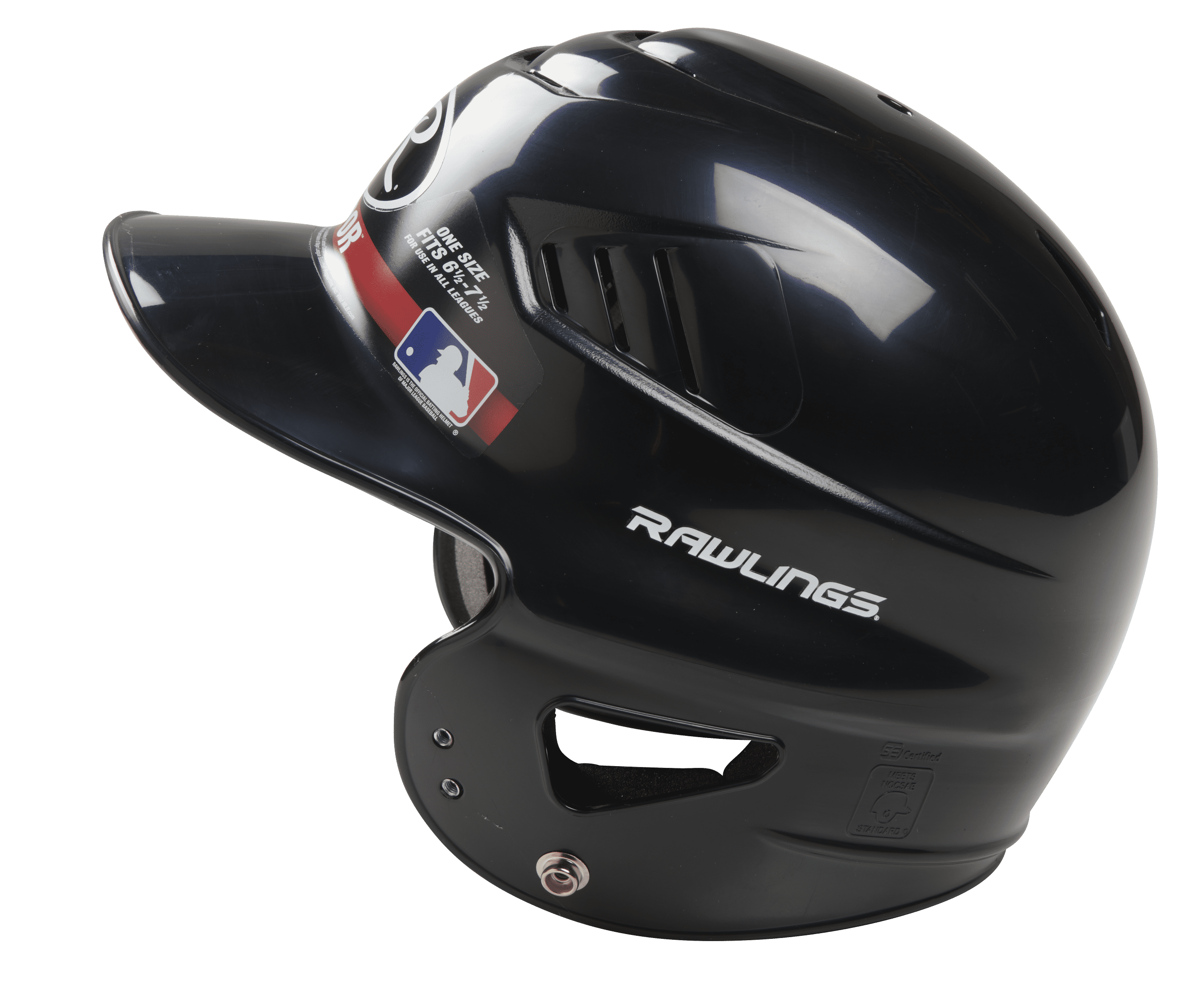 Rawlings Vapor Youth Baseball Batting Helmet with COOLFLO Design (Black, 6 1/2 in - 7 1/2 in) uik74