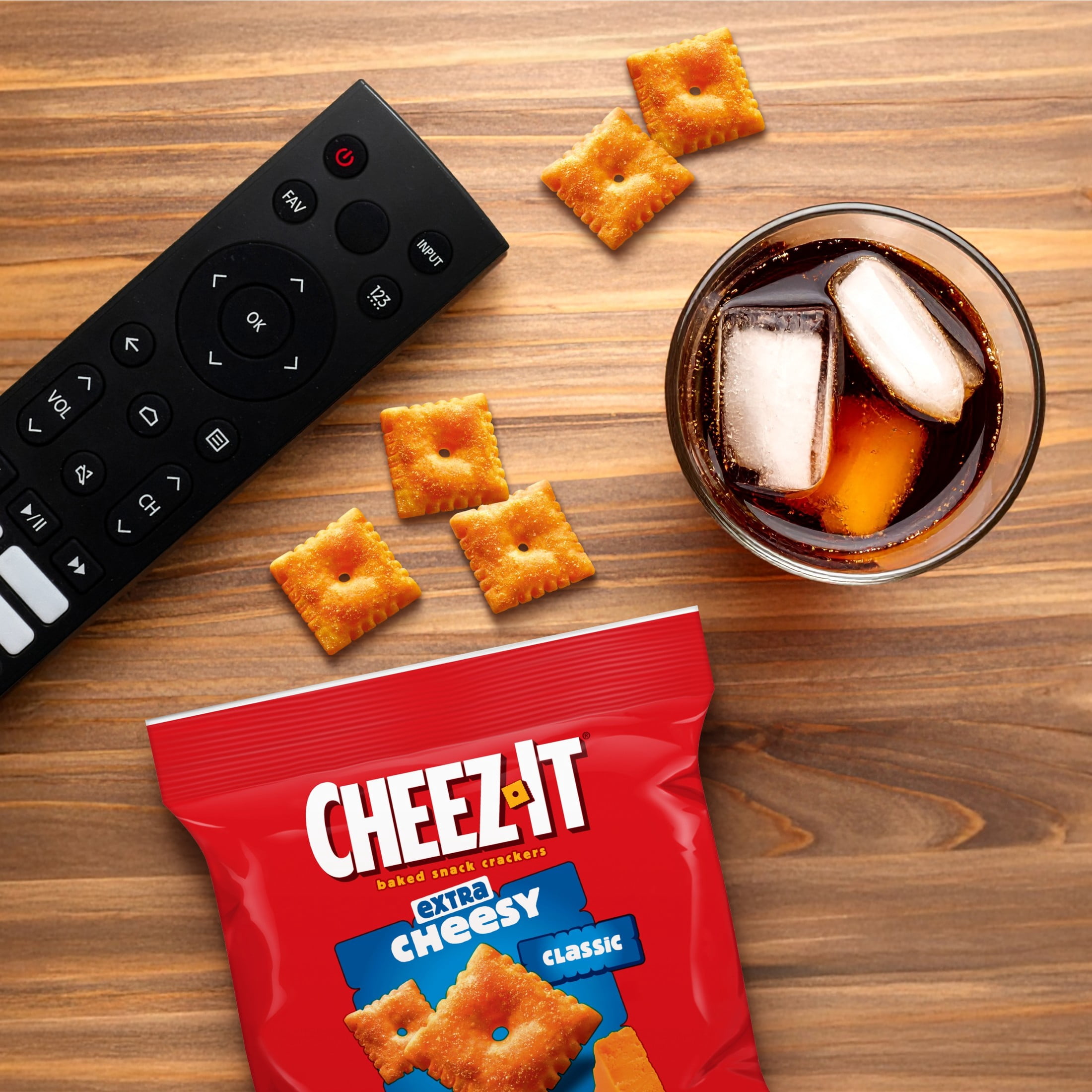 Cheez-It Extra Cheesy Baked Snack Crackers, Real Cheese Flavor, Crispy Lunch Snacks (10 oz, 10 Count) mtdu5