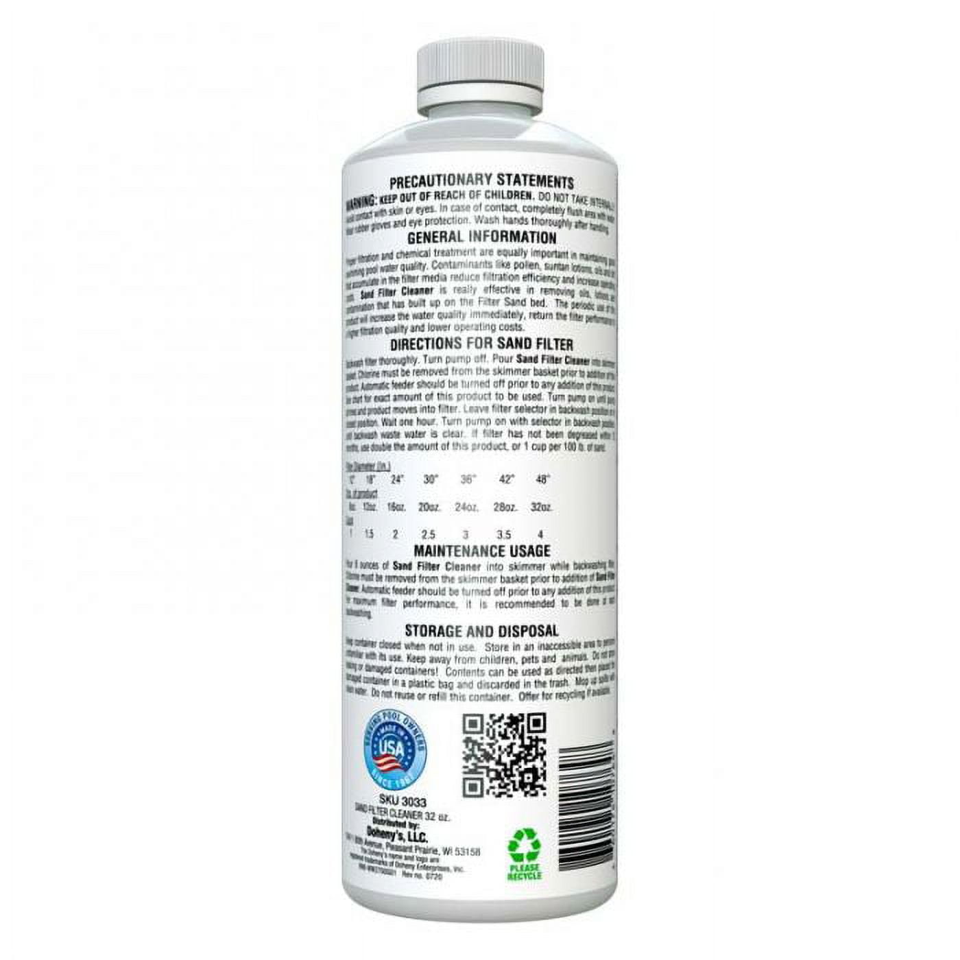 Doheny's Sand Filter Cleaner for Swimming Pools (32 fl oz) c4aq1