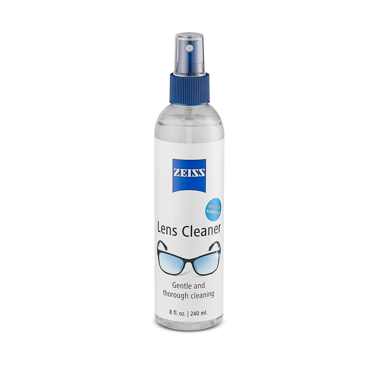 ZEISS Lens Cleaner Spray for Eyeglasses and Optical Lenses (Clear, 8 fl oz) 171sq