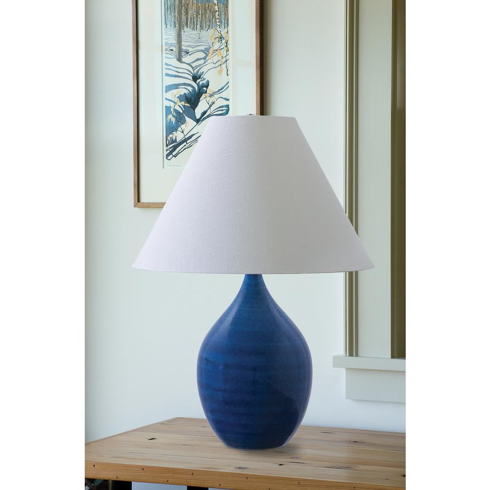 House of Troy Scatchard Table Lamp, Stoneware Decorative Lighting (22.5 in) ow3tq