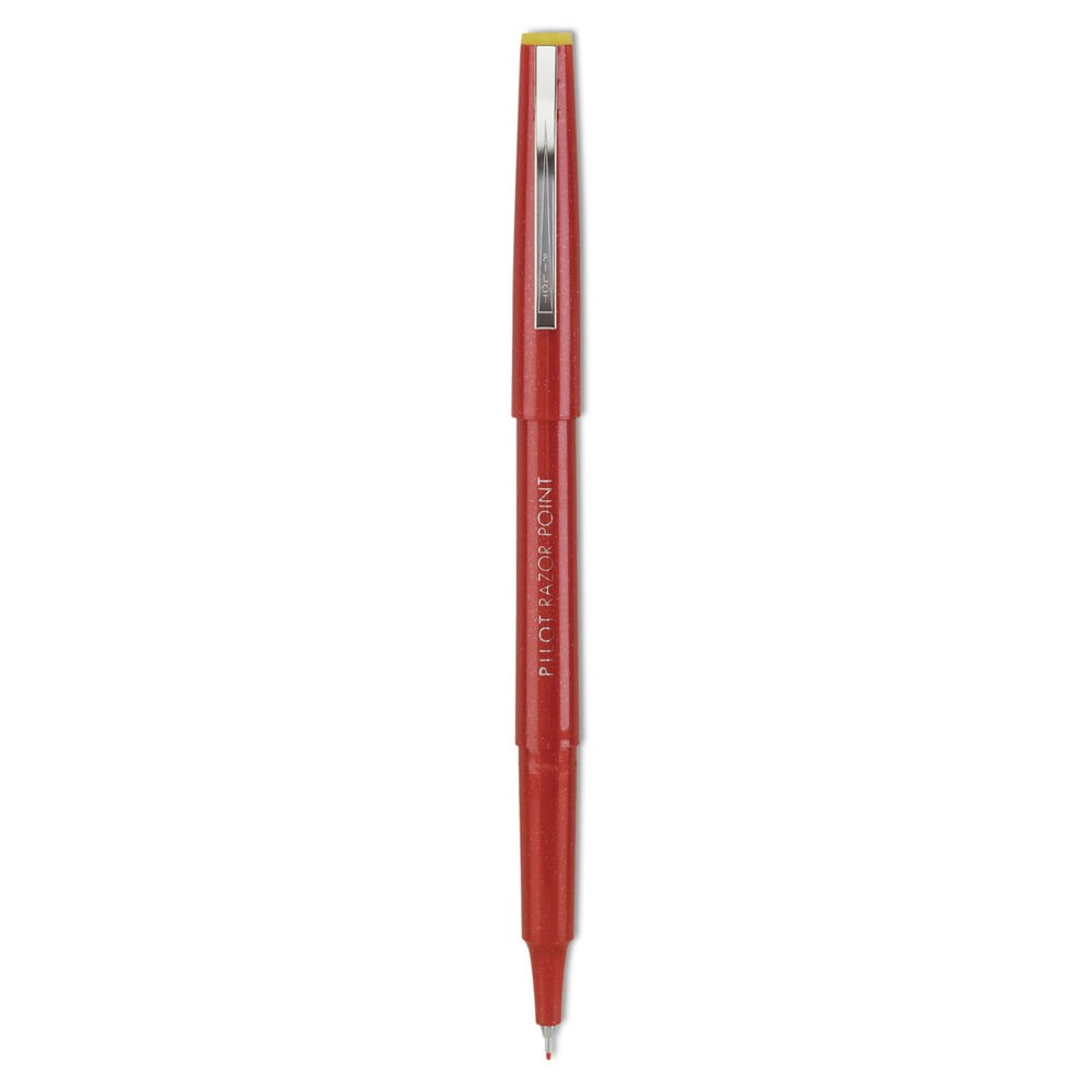 Pilot Razor Point Fine Line Porous Point Pen Extra-Fine (Red, 12 Pack) 586bt