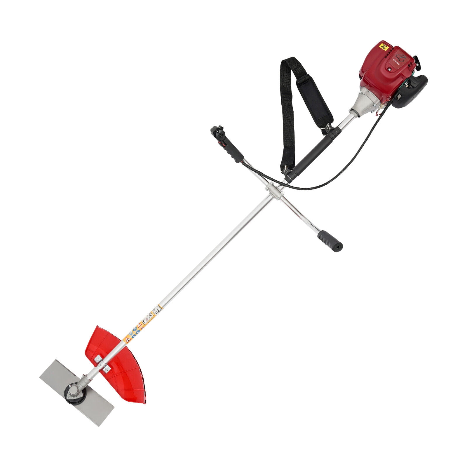 Generic 2-in-1 Gas Grass Trimmer and Edger, 35.8CC 4-Stroke Engine Powered Lawn Mower (Black, 5.24 ft) 6cltq