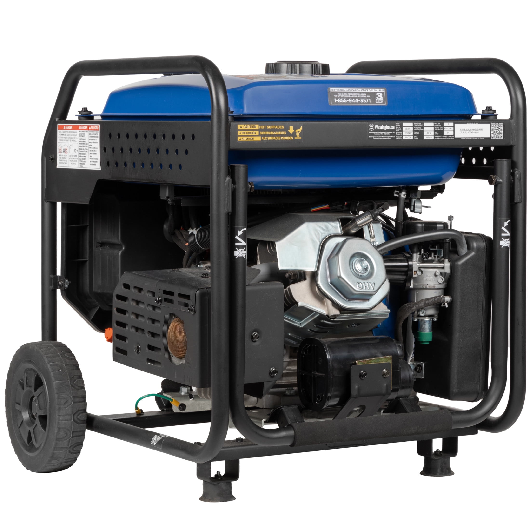Westinghouse 10,000 Peak Watt Portable Inverter Generator (Gas Powered, Remote Start, 147.7 lb) y74wd